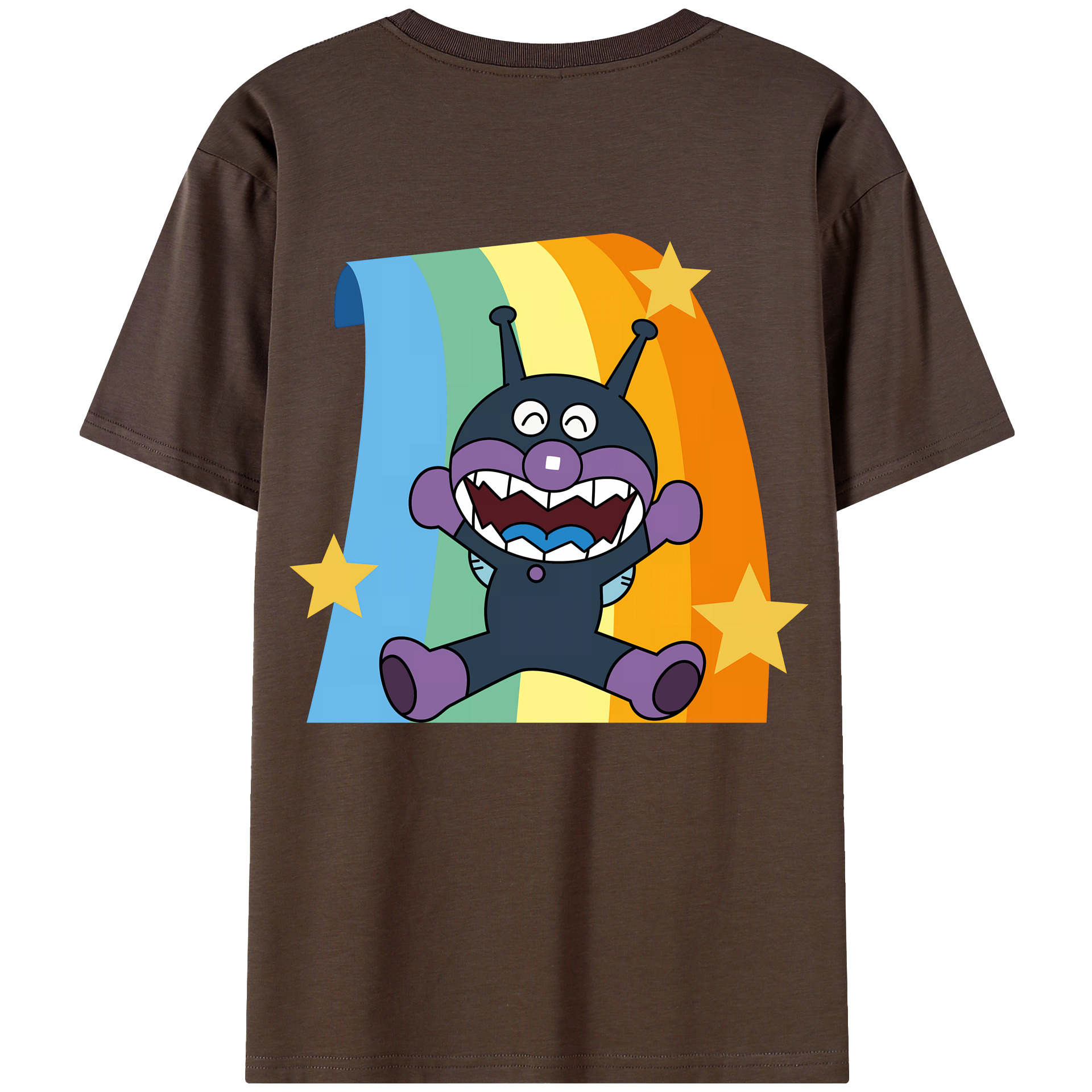 （画像用） アンパンマン Anpanman 綿100％半袖Tシャツ（背面プリント）