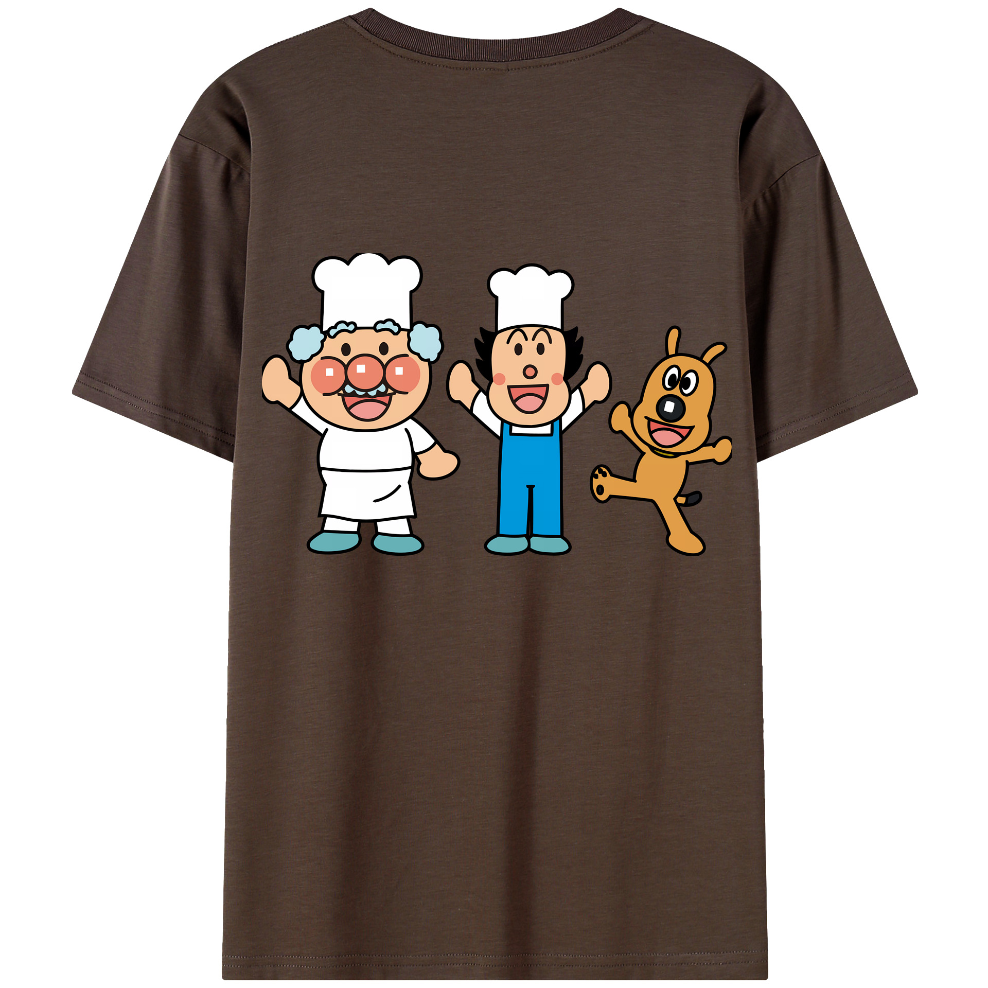 （画像用） アンパンマン Anpanman 綿100％半袖Tシャツ（背面プリント）