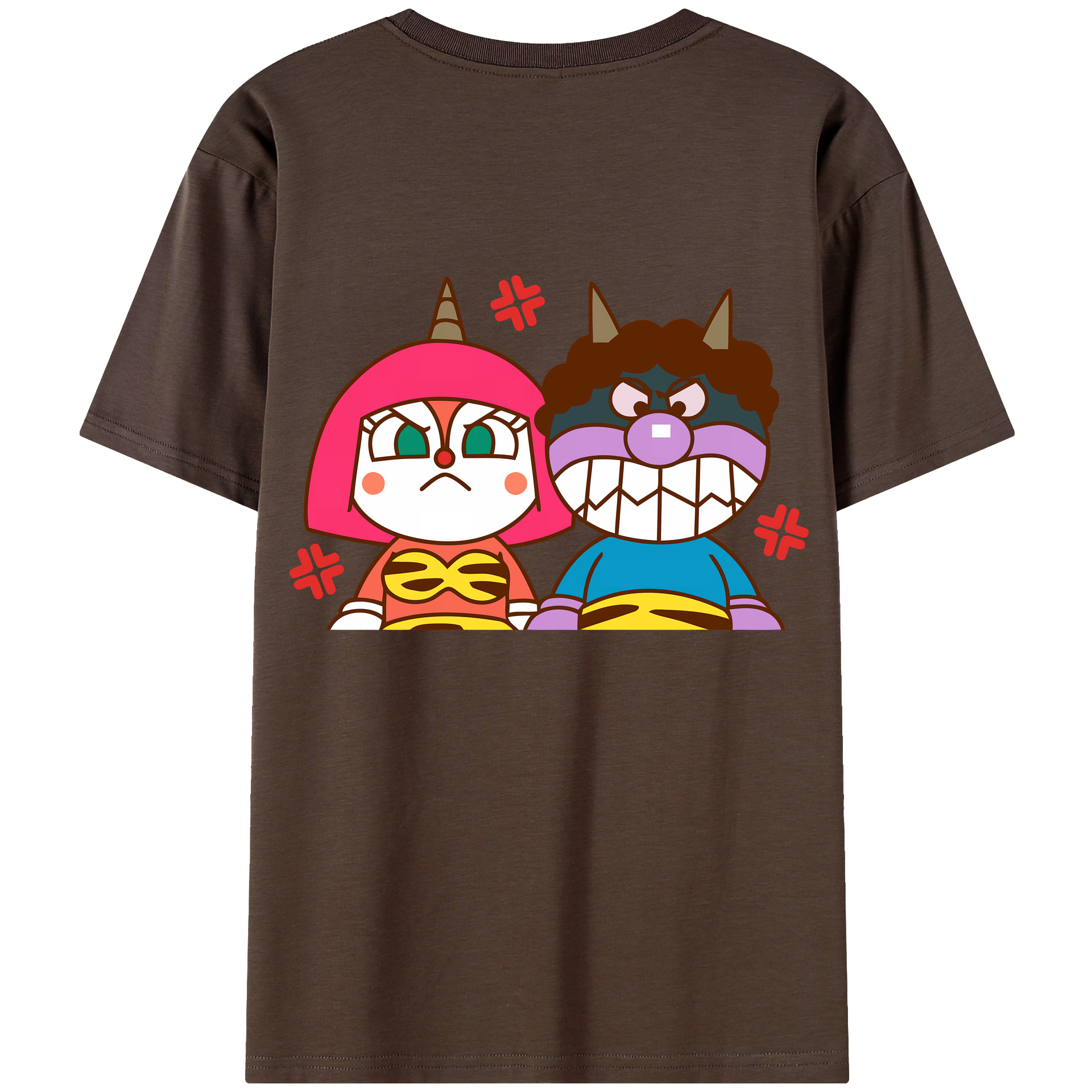 （画像用） アンパンマン Anpanman 綿100％半袖Tシャツ（背面プリント）