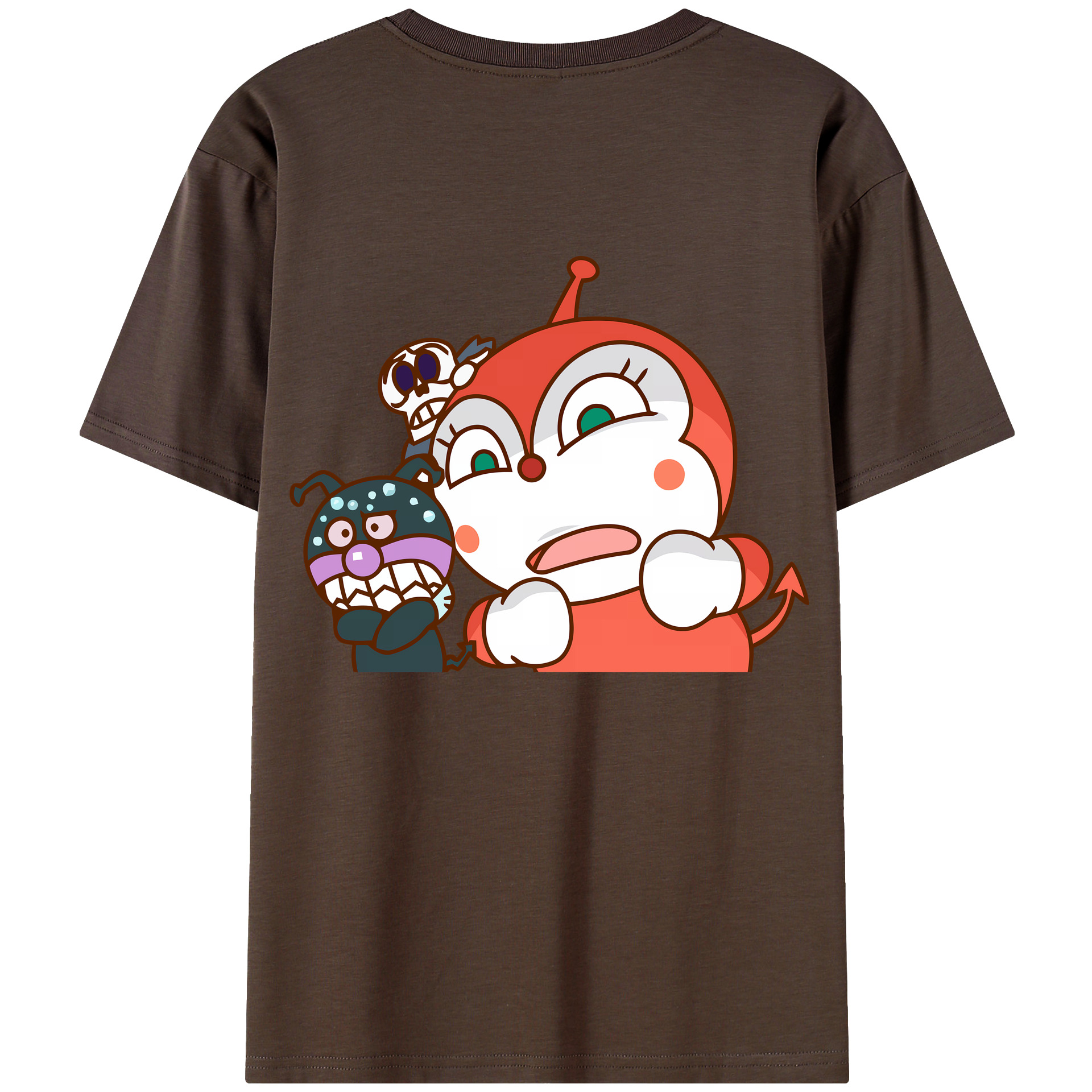 （画像用） アンパンマン Anpanman 綿100％半袖Tシャツ（背面プリント）