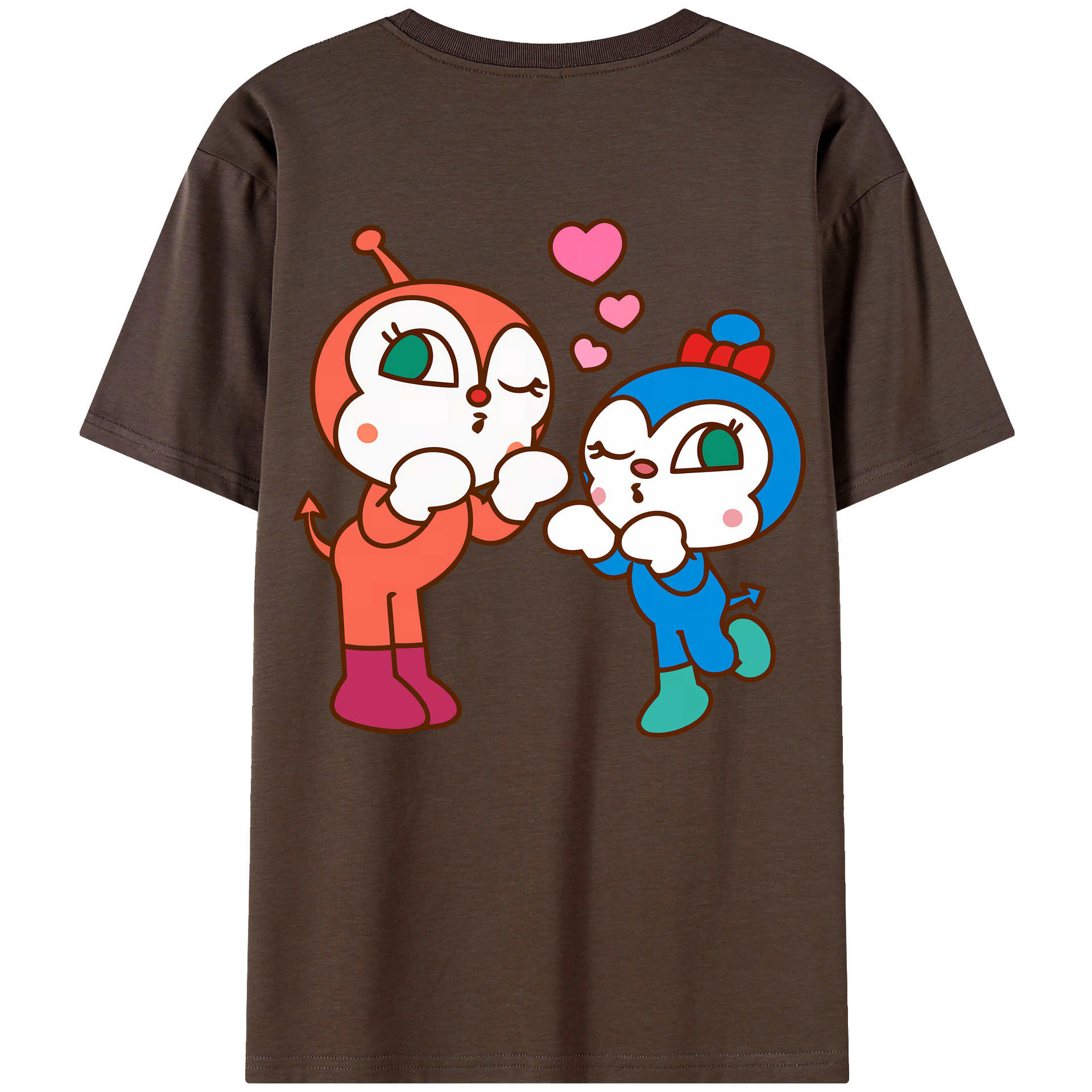 （画像用） アンパンマン Anpanman 綿100％半袖Tシャツ（背面プリント）