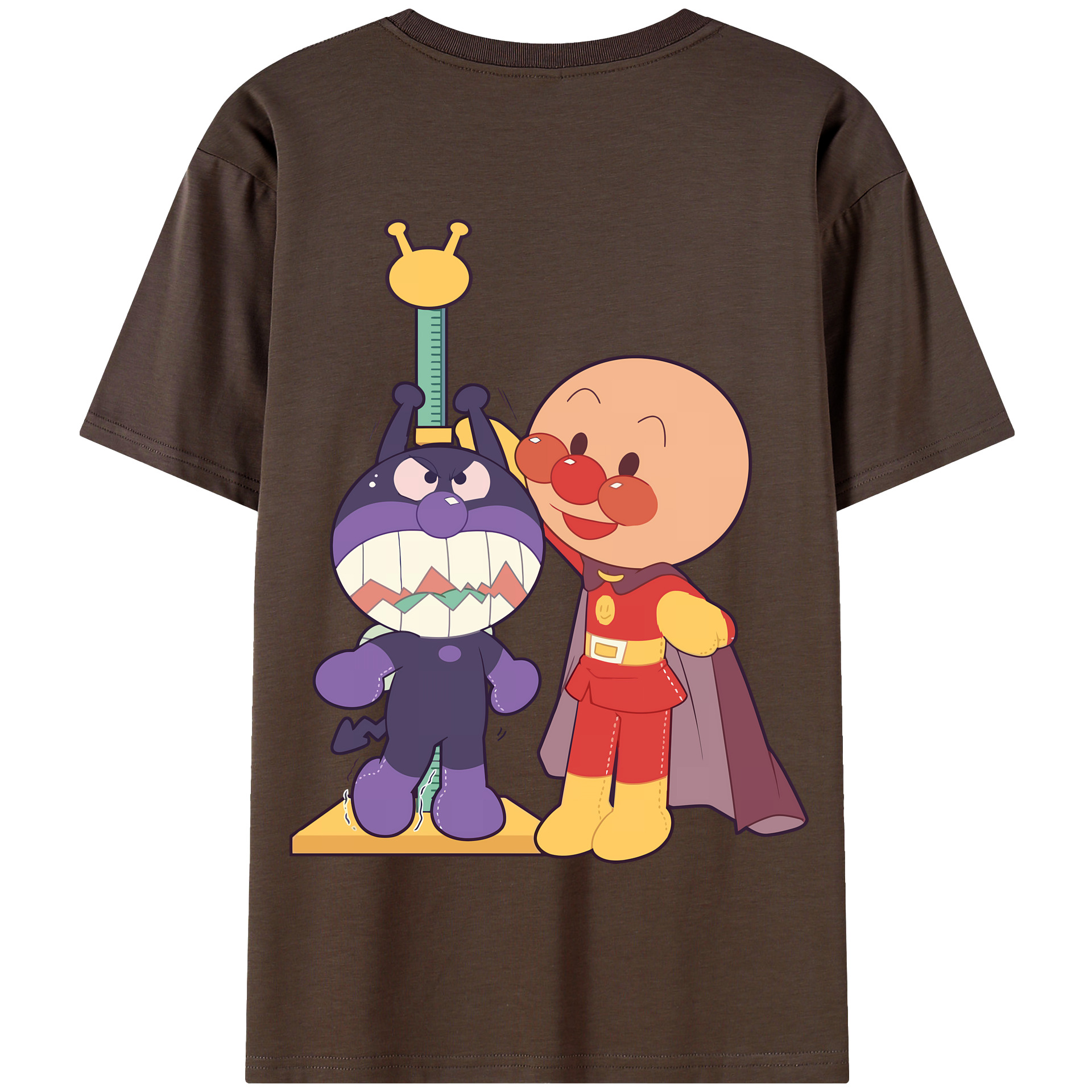 （画像用） アンパンマン Anpanman 綿100％半袖Tシャツ（背面プリント）
