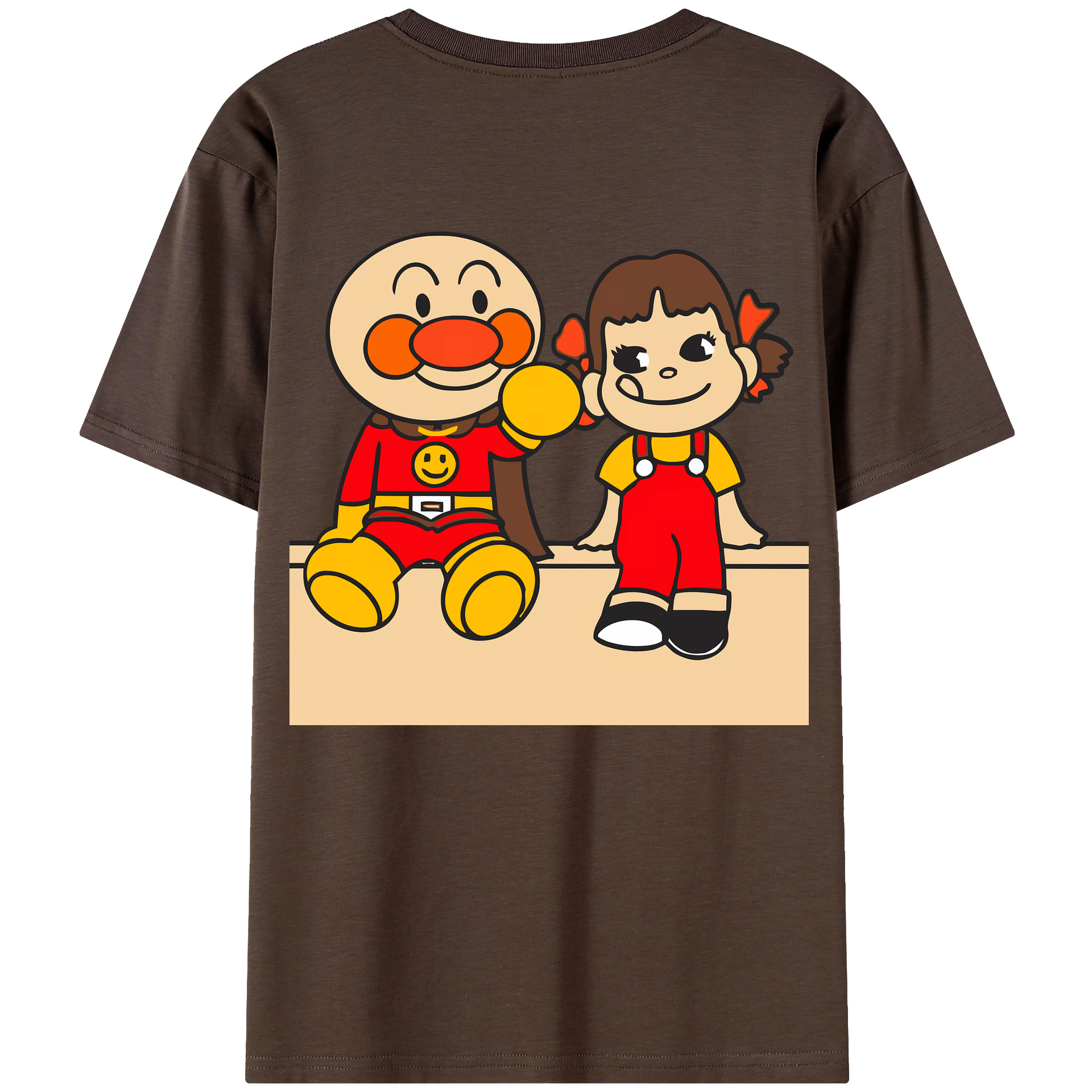 （画像用） アンパンマン Anpanman 綿100％半袖Tシャツ（背面プリント）