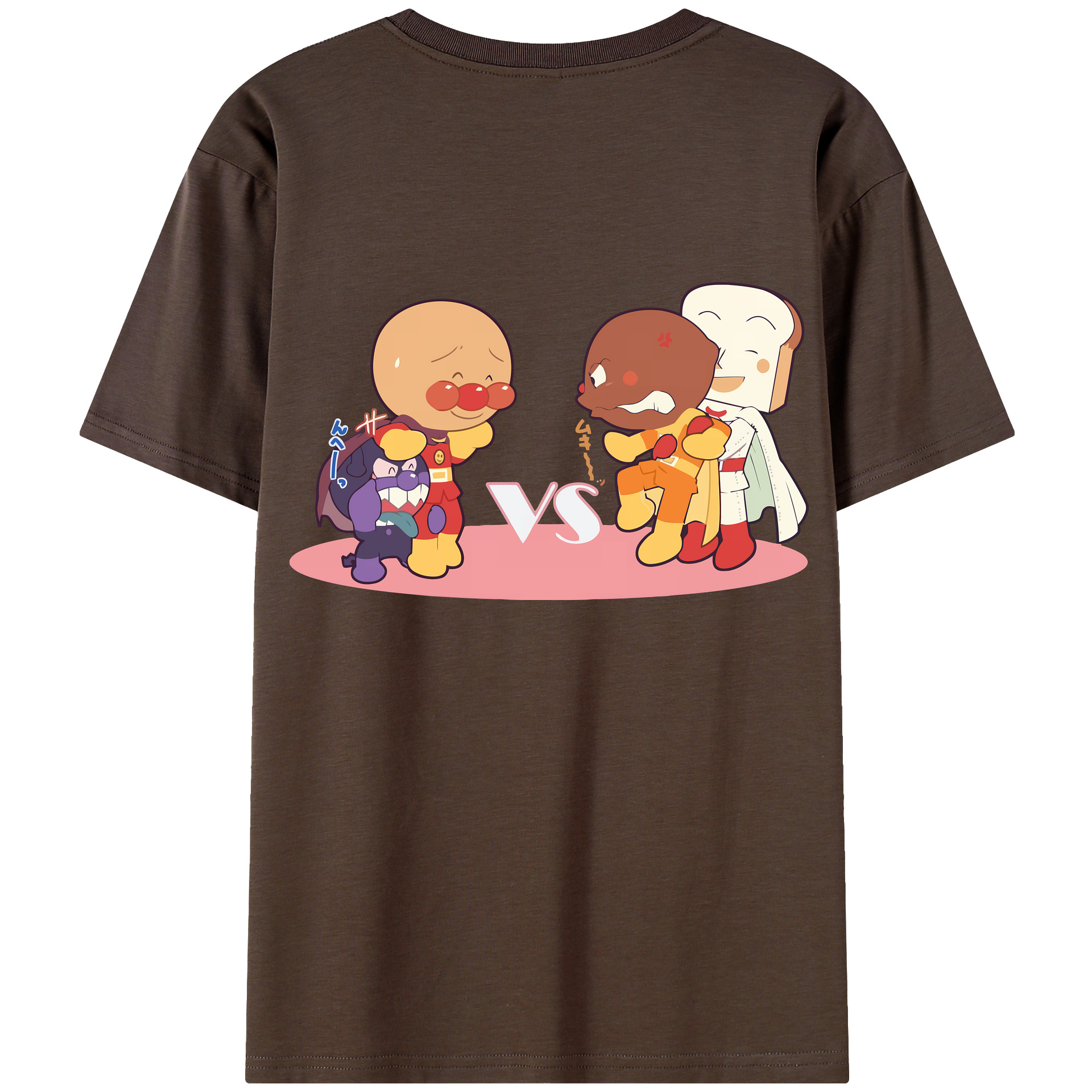 （画像用） アンパンマン Anpanman 綿100％半袖Tシャツ（背面プリント）
