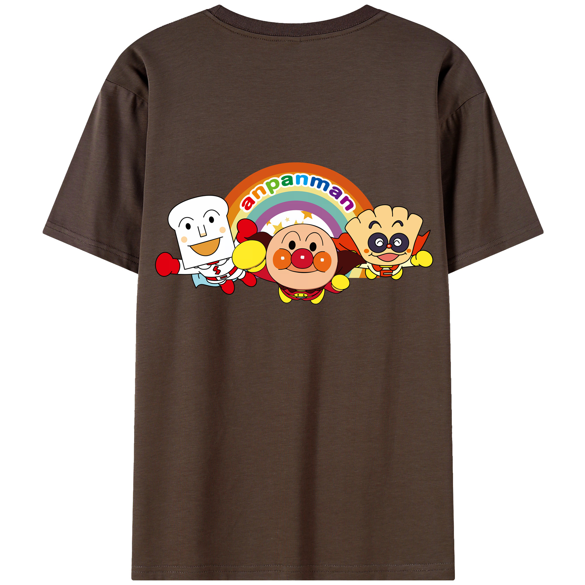 （画像用） アンパンマン Anpanman 綿100％半袖Tシャツ（背面プリント）