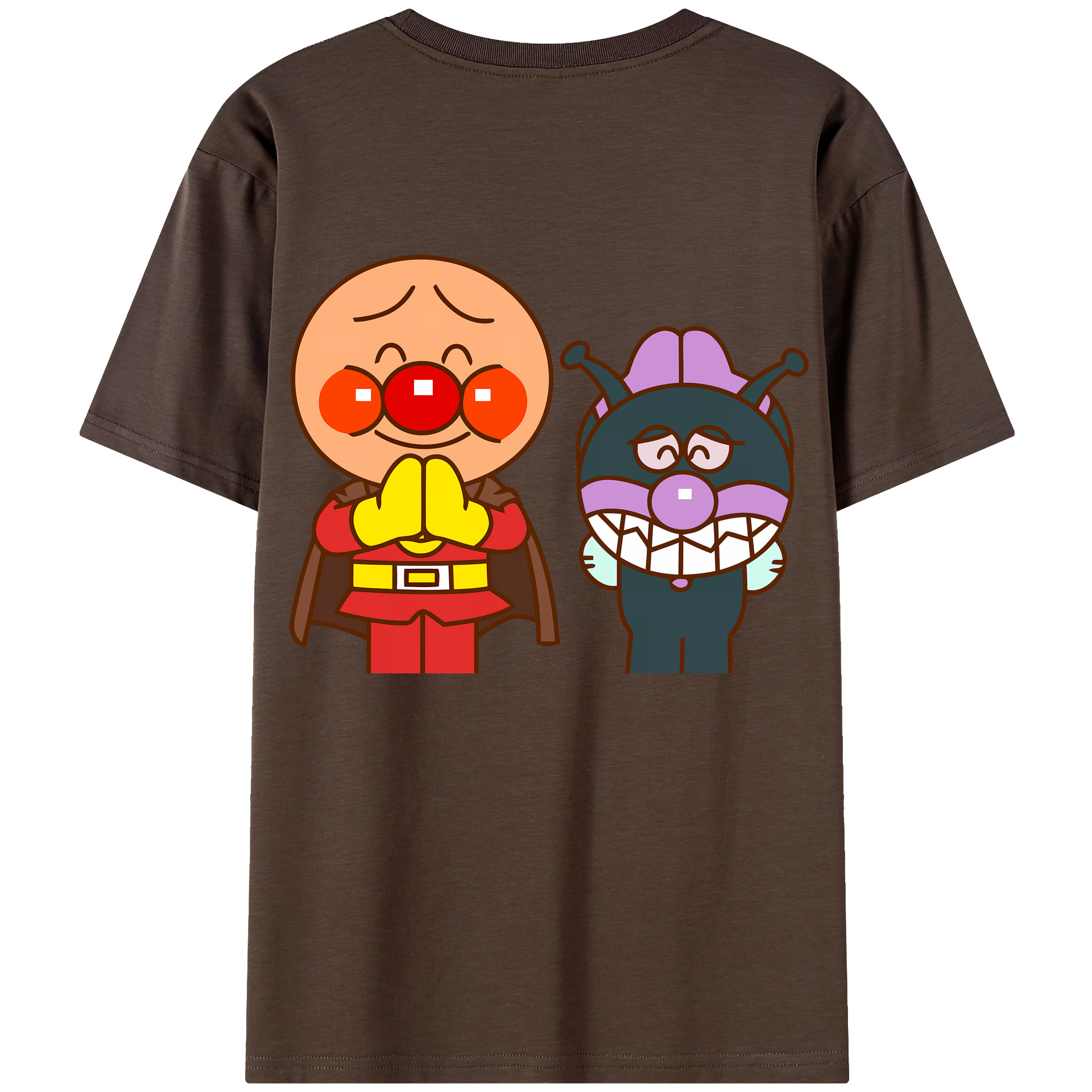 （画像用） アンパンマン Anpanman 綿100％半袖Tシャツ（背面プリント）