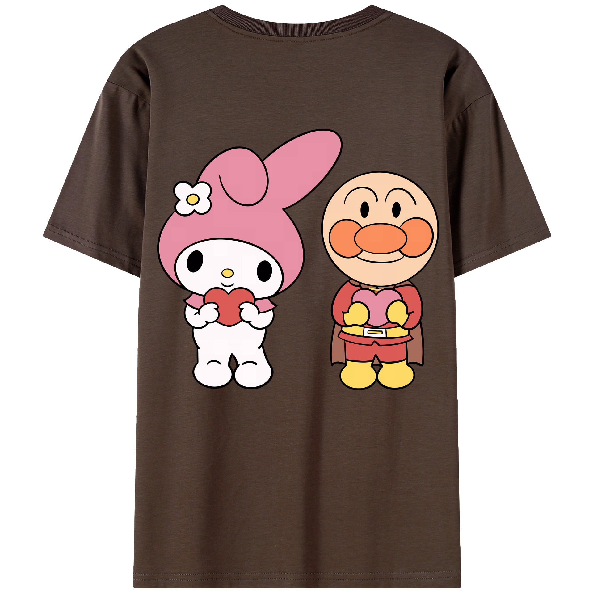 （画像用） アンパンマン Anpanman 綿100％半袖Tシャツ（背面プリント）