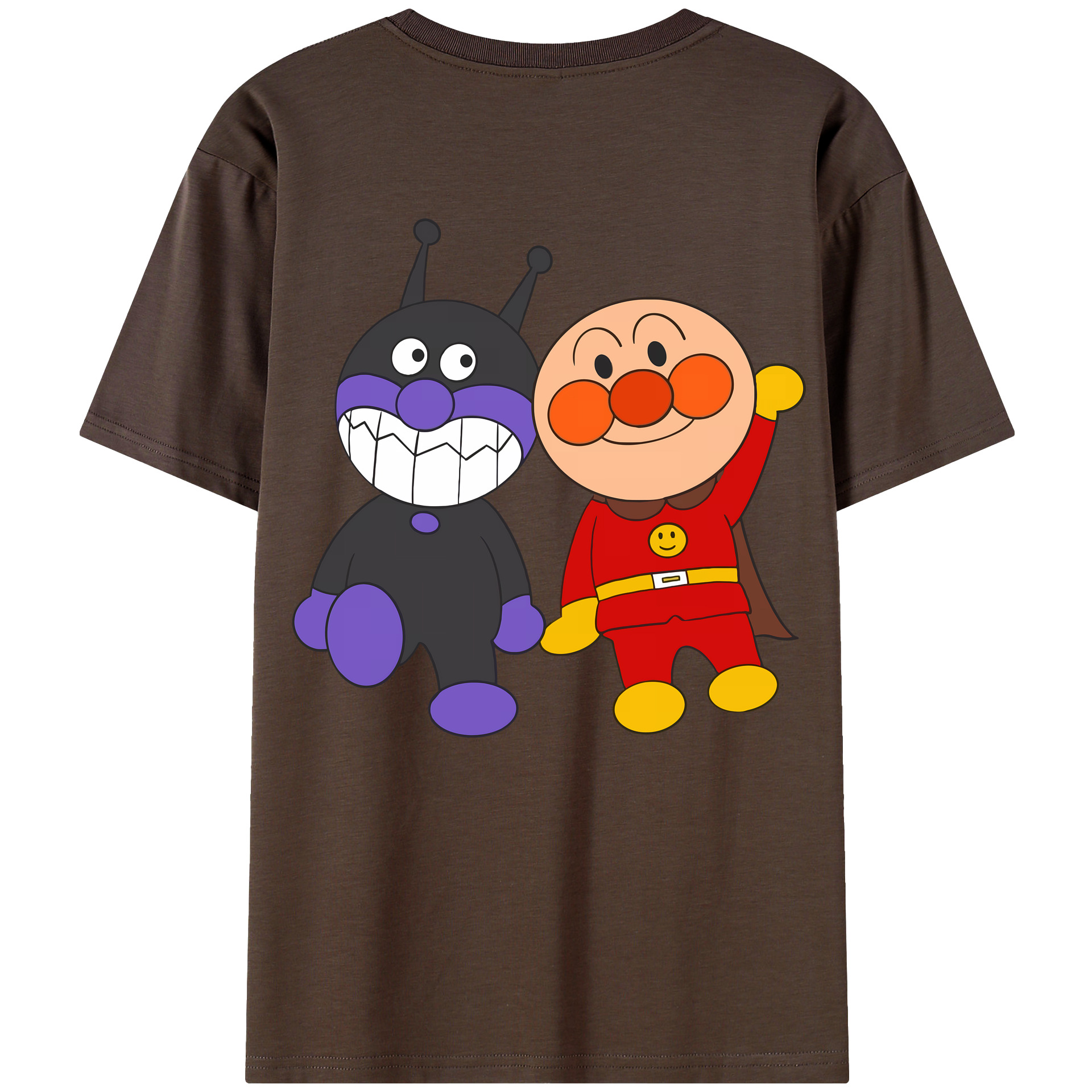 （画像用） アンパンマン Anpanman 綿100％半袖Tシャツ（背面プリント）