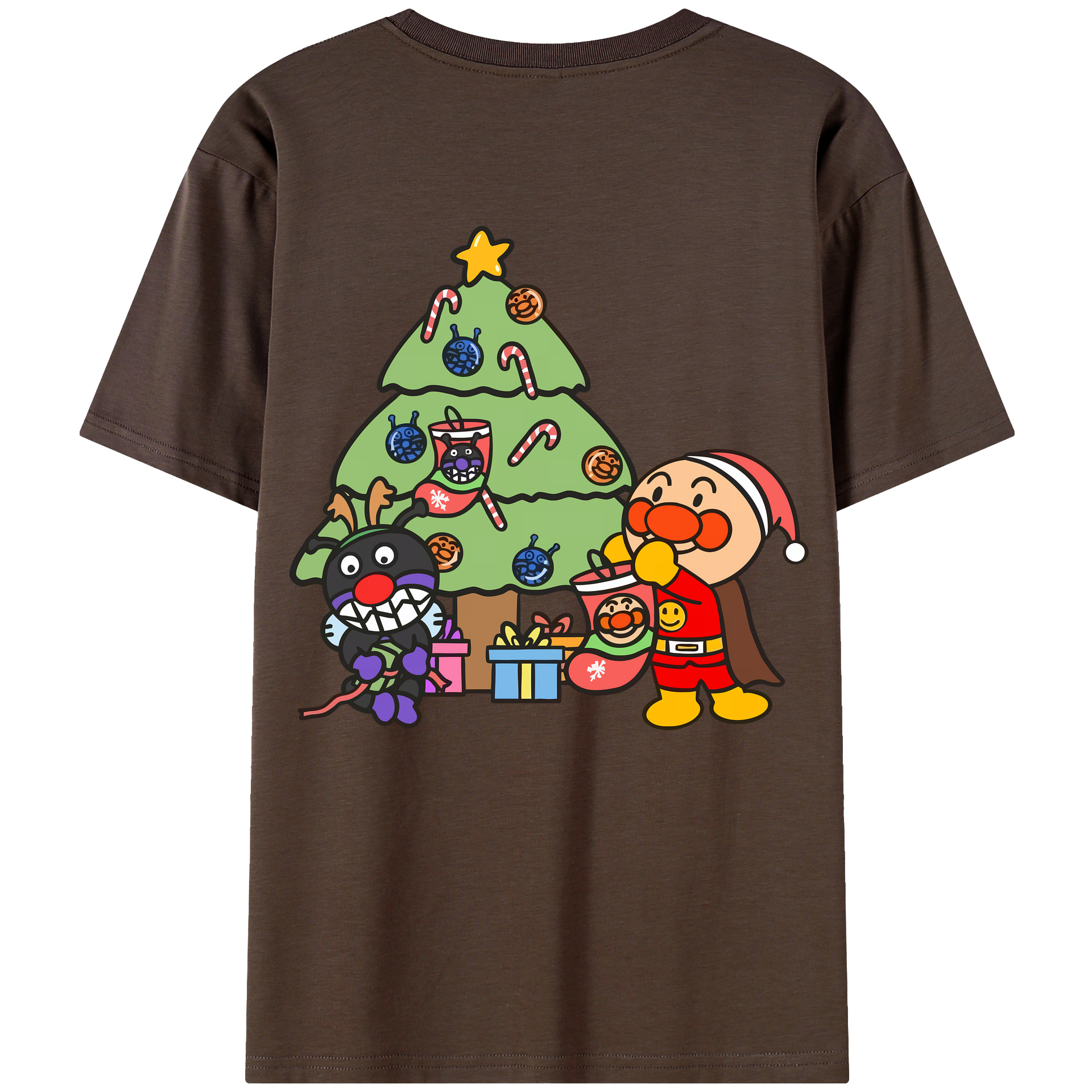 （画像用） アンパンマン Anpanman 綿100％半袖Tシャツ（背面プリント）