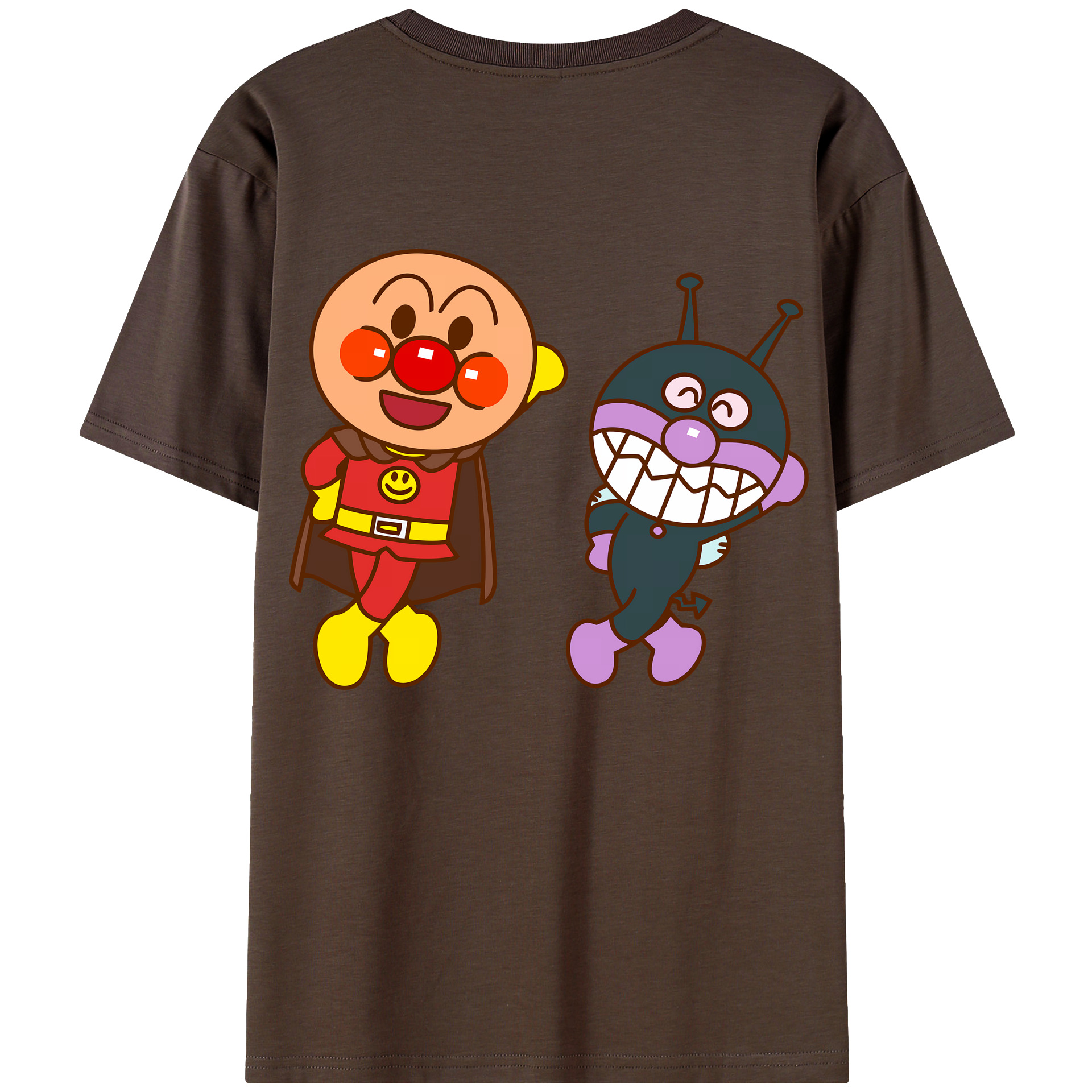 （画像用） アンパンマン Anpanman 綿100％半袖Tシャツ（背面プリント）