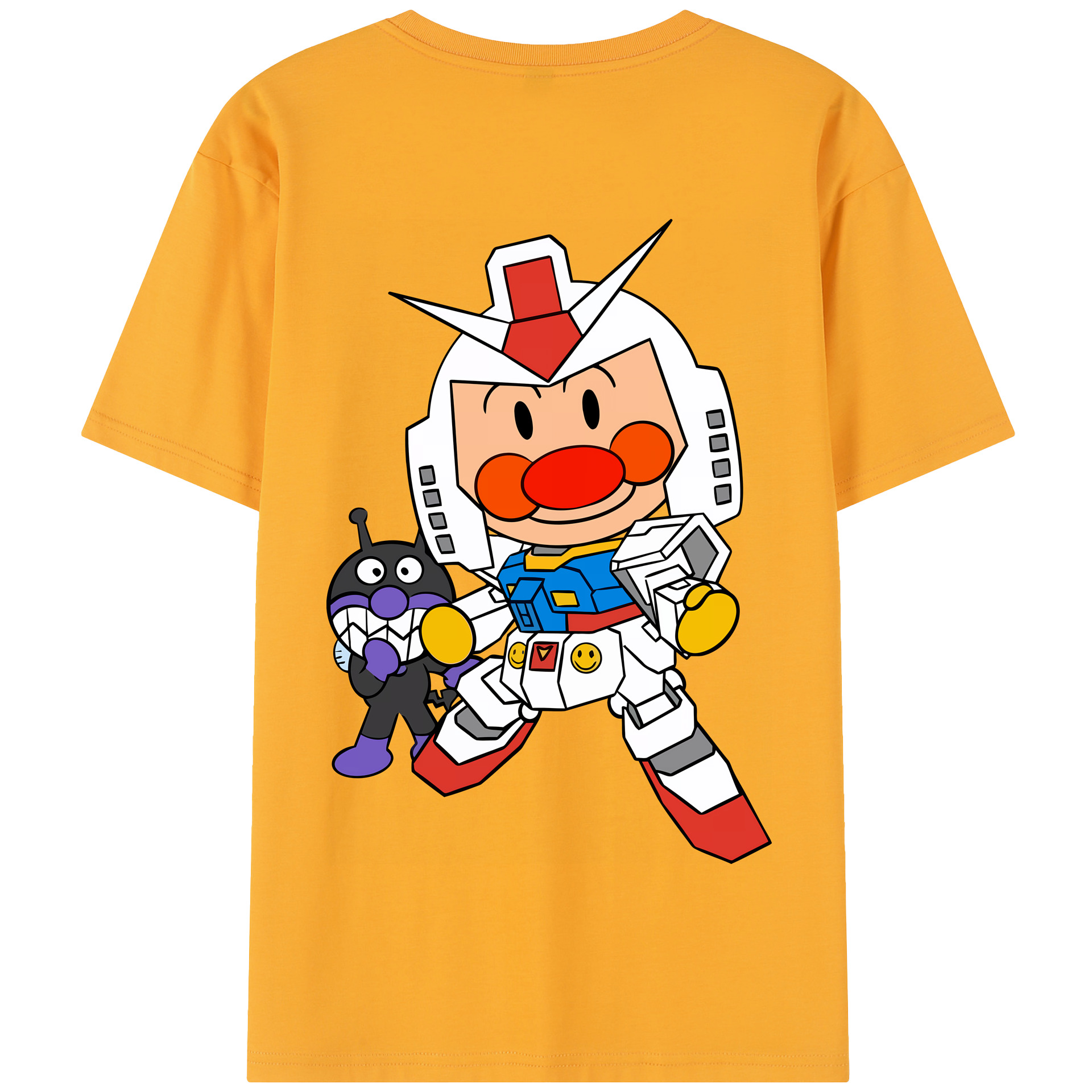 （画像用） アンパンマン Anpanman 綿100％半袖Tシャツ（背面プリント）