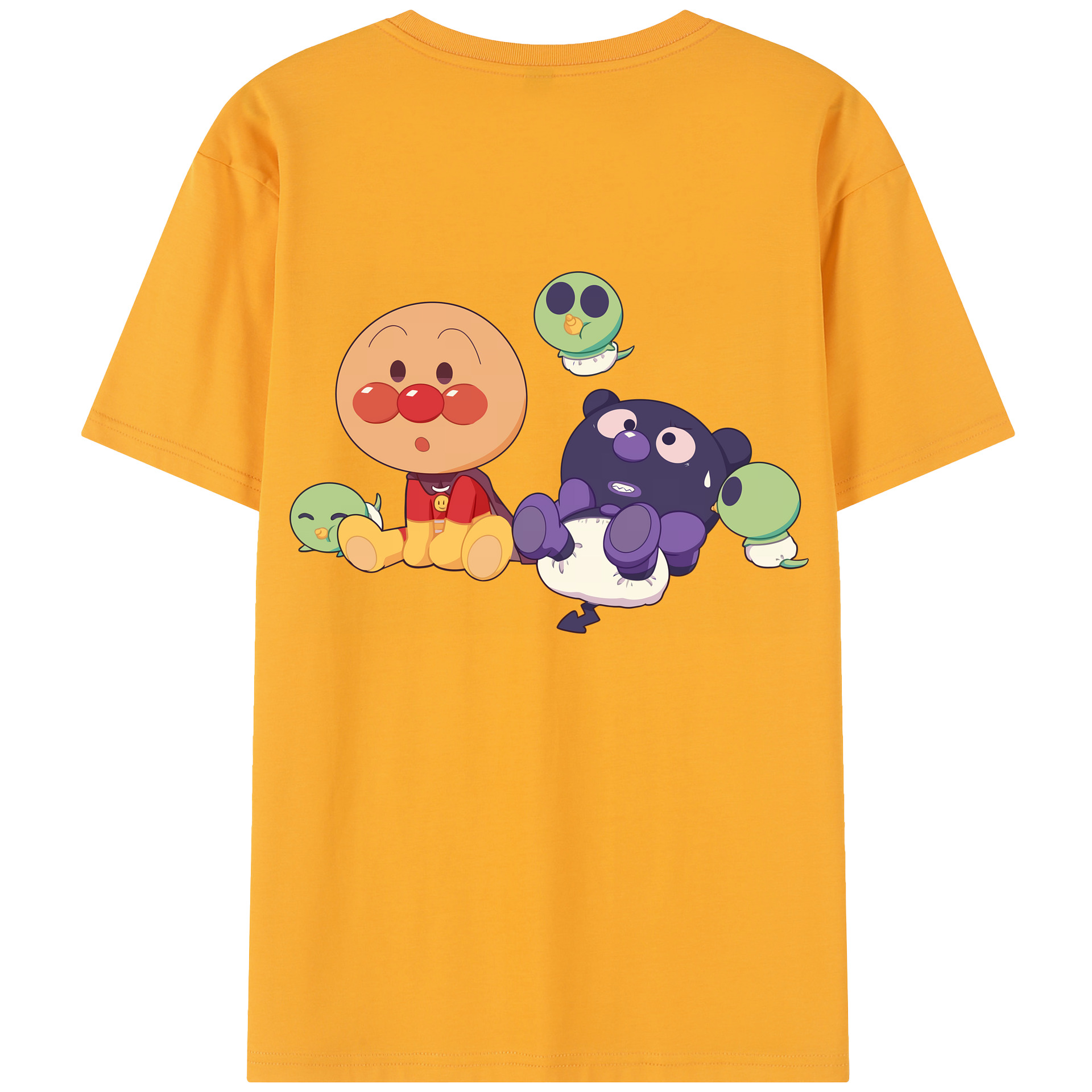 （画像用） アンパンマン Anpanman 綿100％半袖Tシャツ（背面プリント）