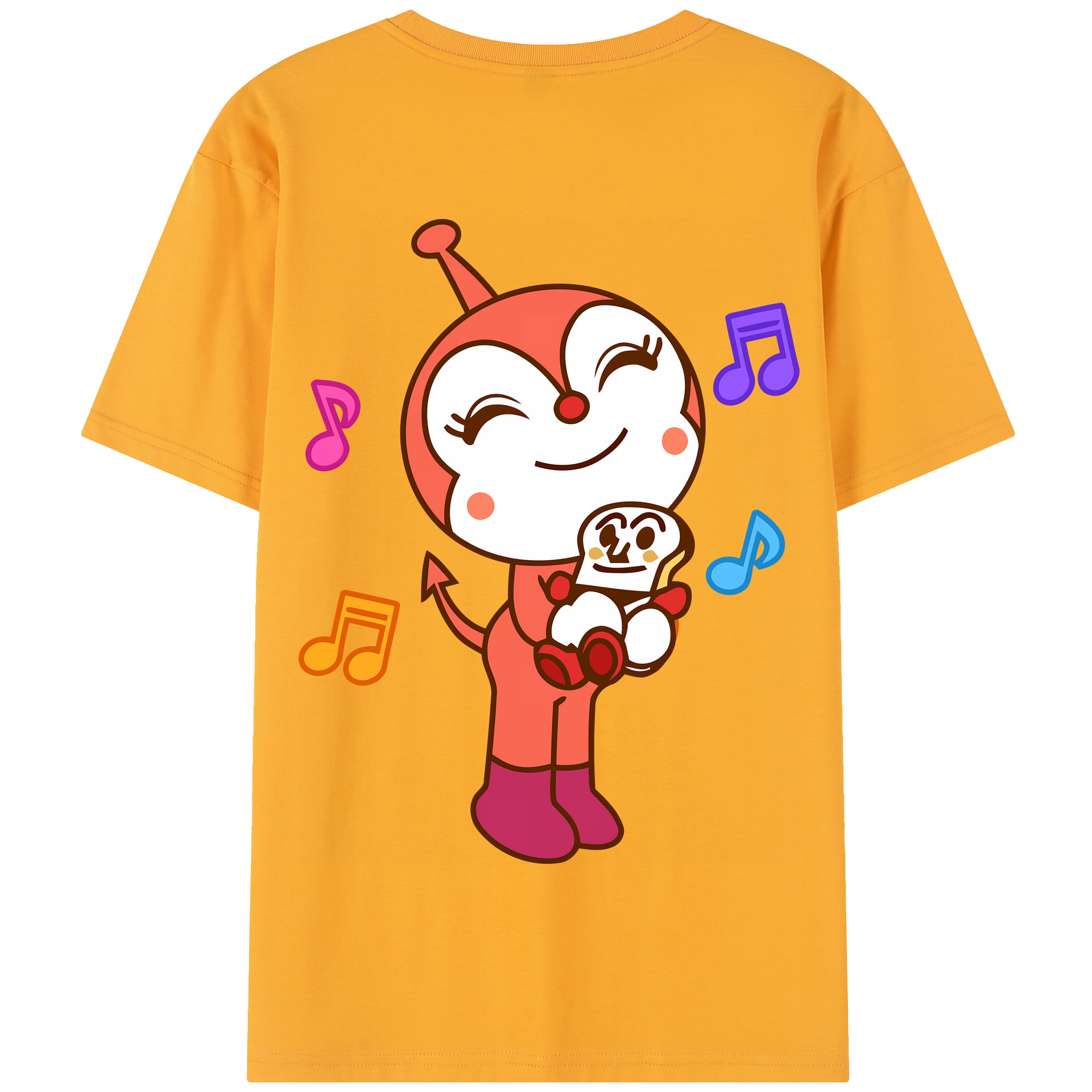 （画像用） アンパンマン Anpanman 綿100％半袖Tシャツ（背面プリント）