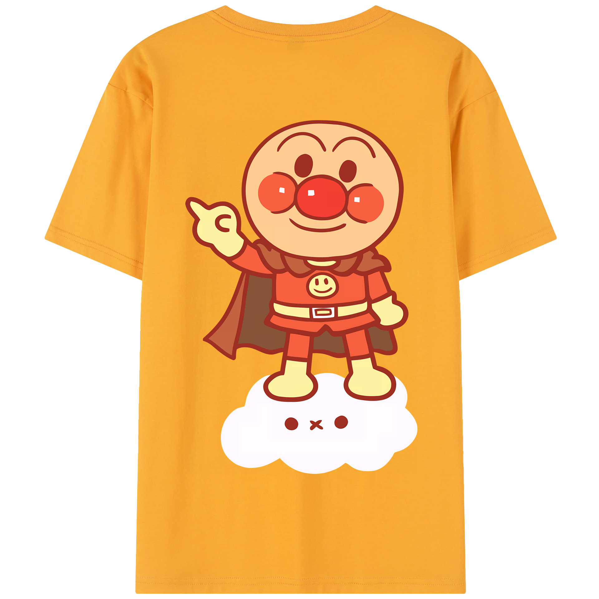 （画像用） アンパンマン Anpanman 綿100％半袖Tシャツ（背面プリント）