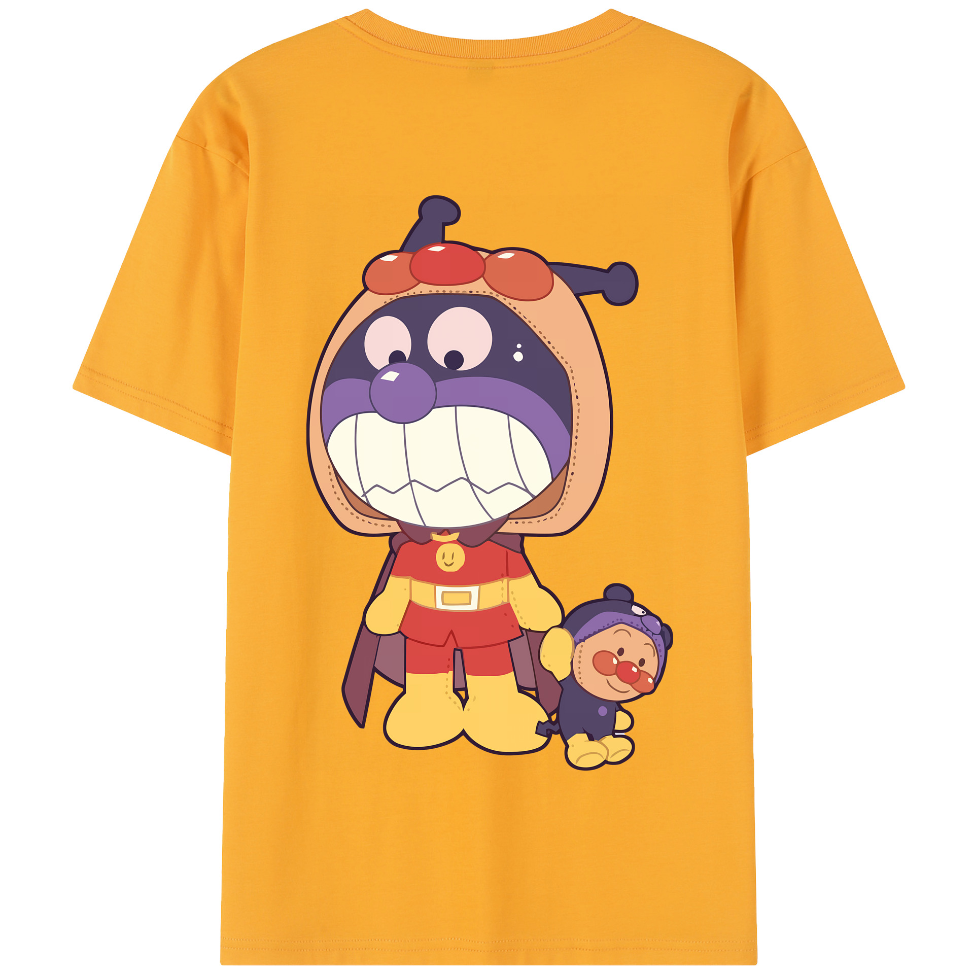 （画像用） アンパンマン Anpanman 綿100％半袖Tシャツ（背面プリント）
