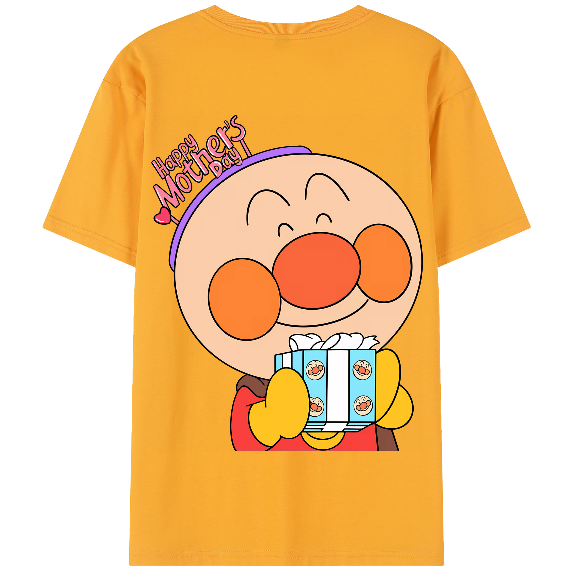 （画像用） アンパンマン Anpanman 綿100％半袖Tシャツ（背面プリント）