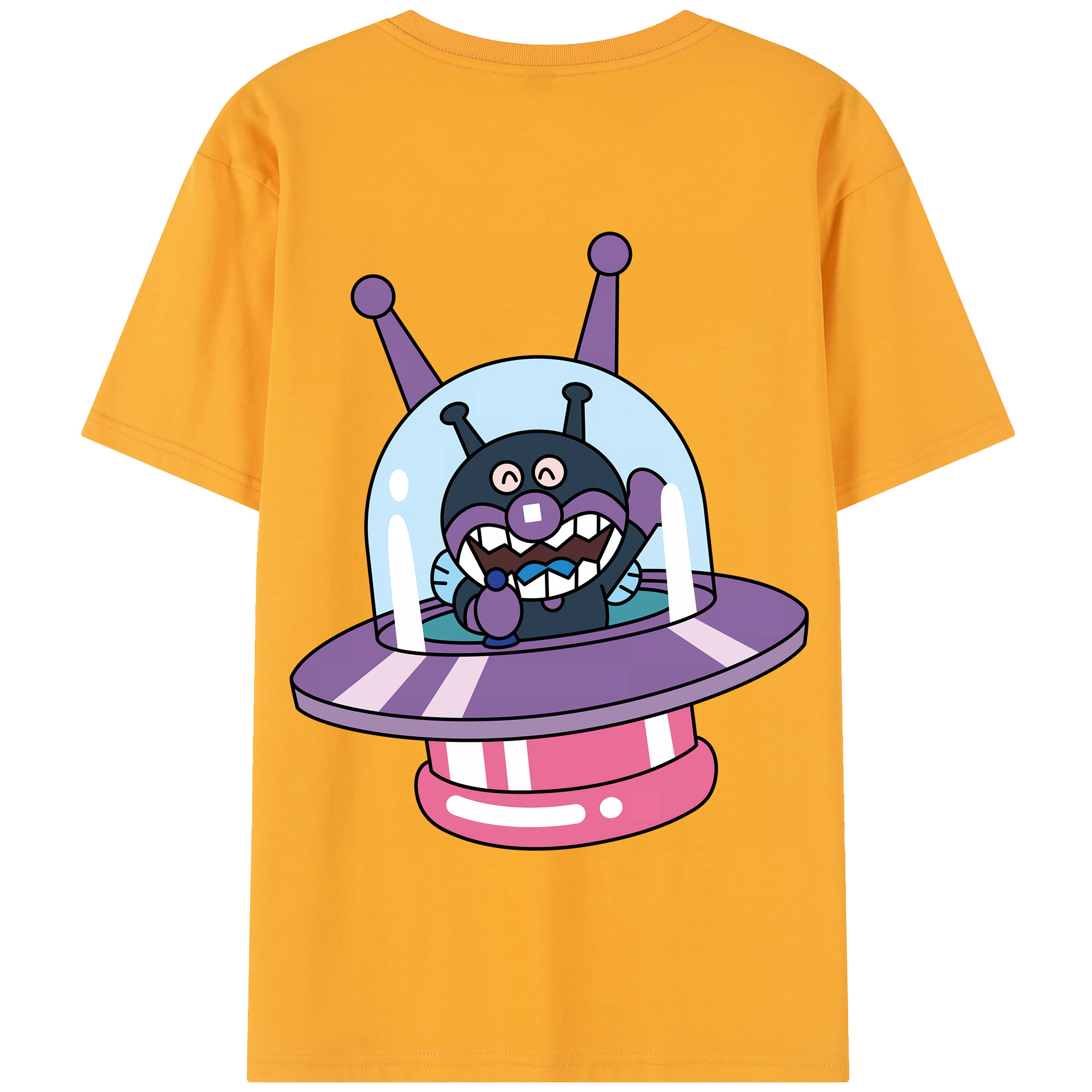 （画像用） アンパンマン Anpanman 綿100％半袖Tシャツ（背面プリント）