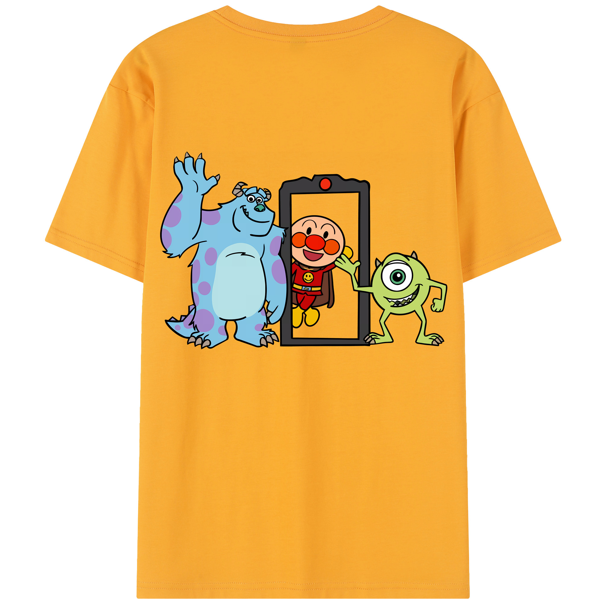 （画像用） アンパンマン Anpanman 綿100％半袖Tシャツ（背面プリント）