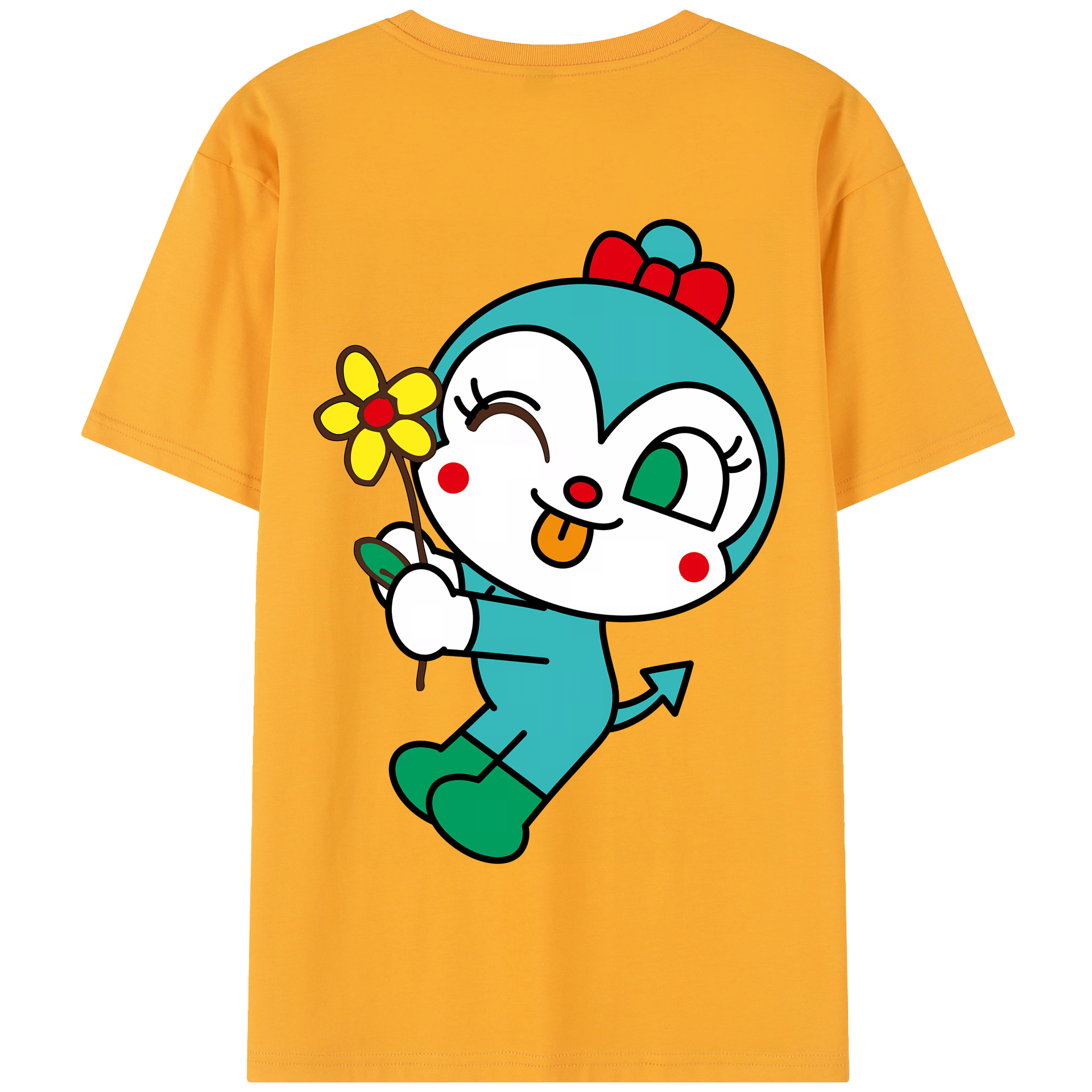 （画像用） アンパンマン Anpanman 綿100％半袖Tシャツ（背面プリント）