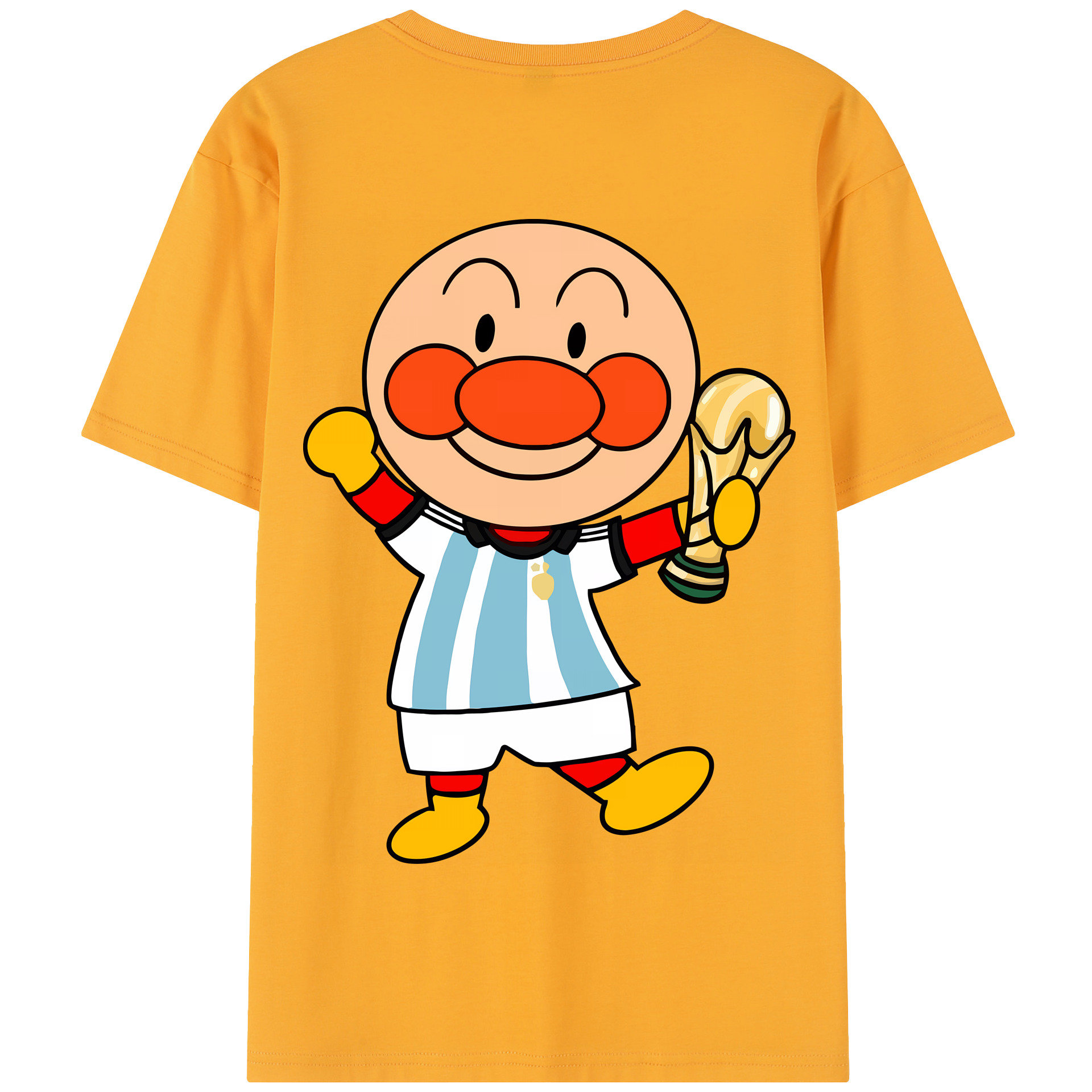 （画像用） アンパンマン Anpanman 綿100％半袖Tシャツ（背面プリント）