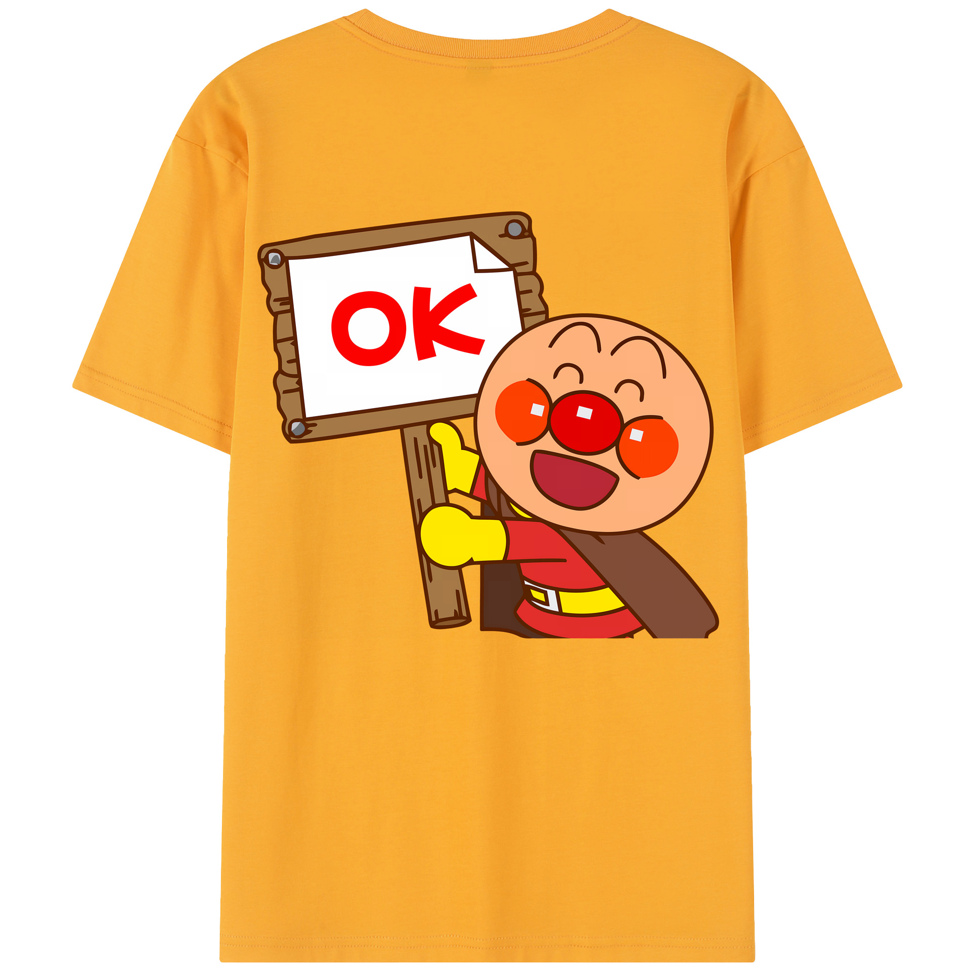 （画像用） アンパンマン Anpanman 綿100％半袖Tシャツ（背面プリント）