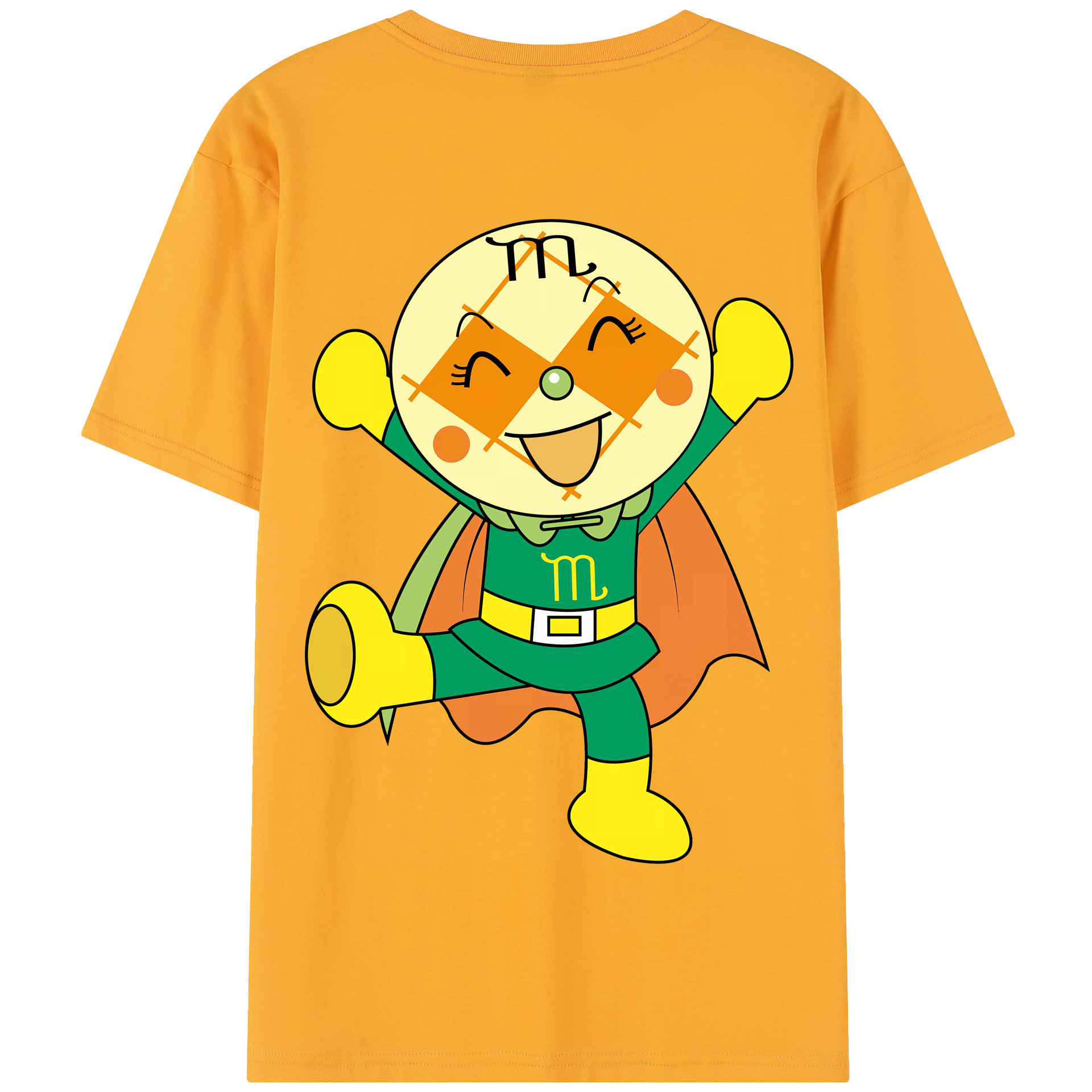 （画像用） アンパンマン Anpanman 綿100％半袖Tシャツ（背面プリント）