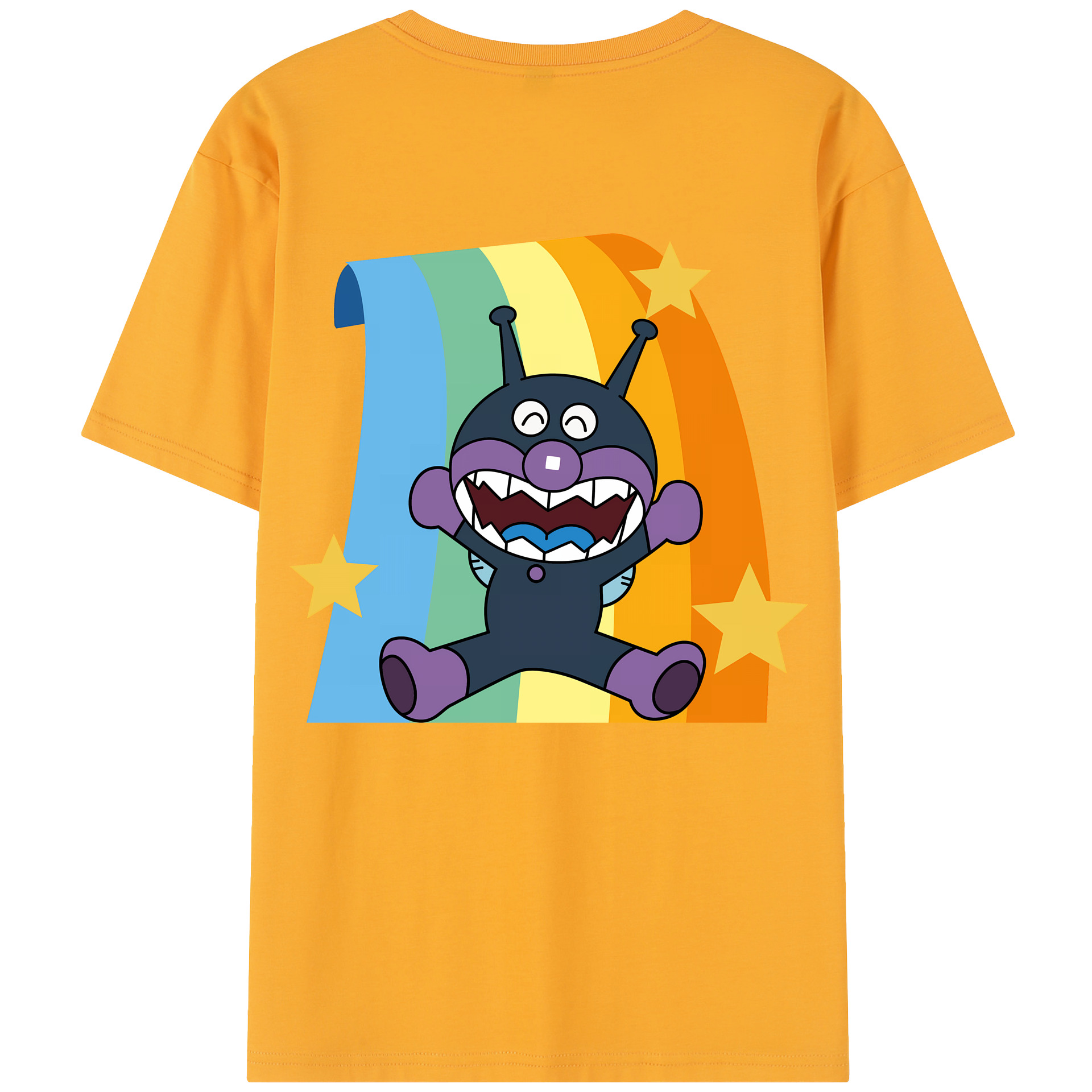 （画像用） アンパンマン Anpanman 綿100％半袖Tシャツ（背面プリント）