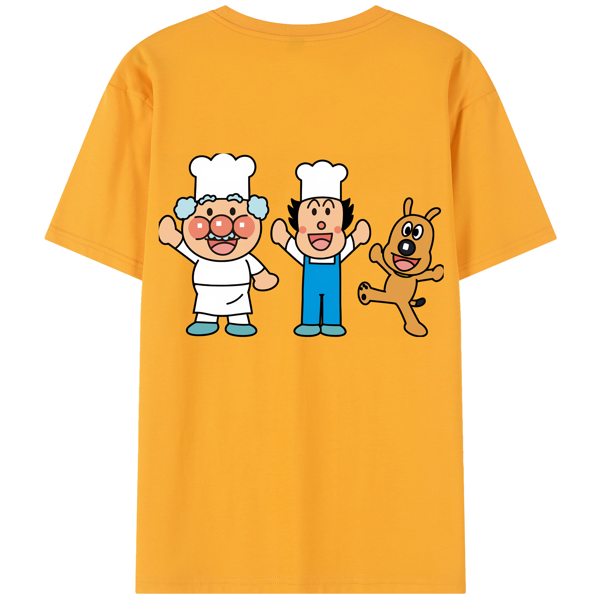 （画像用） アンパンマン Anpanman 綿100％半袖Tシャツ（背面プリント）