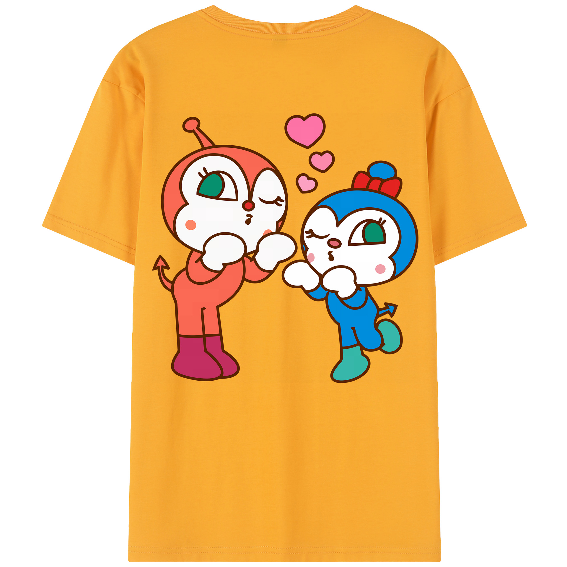 （画像用） アンパンマン Anpanman 綿100％半袖Tシャツ（背面プリント）
