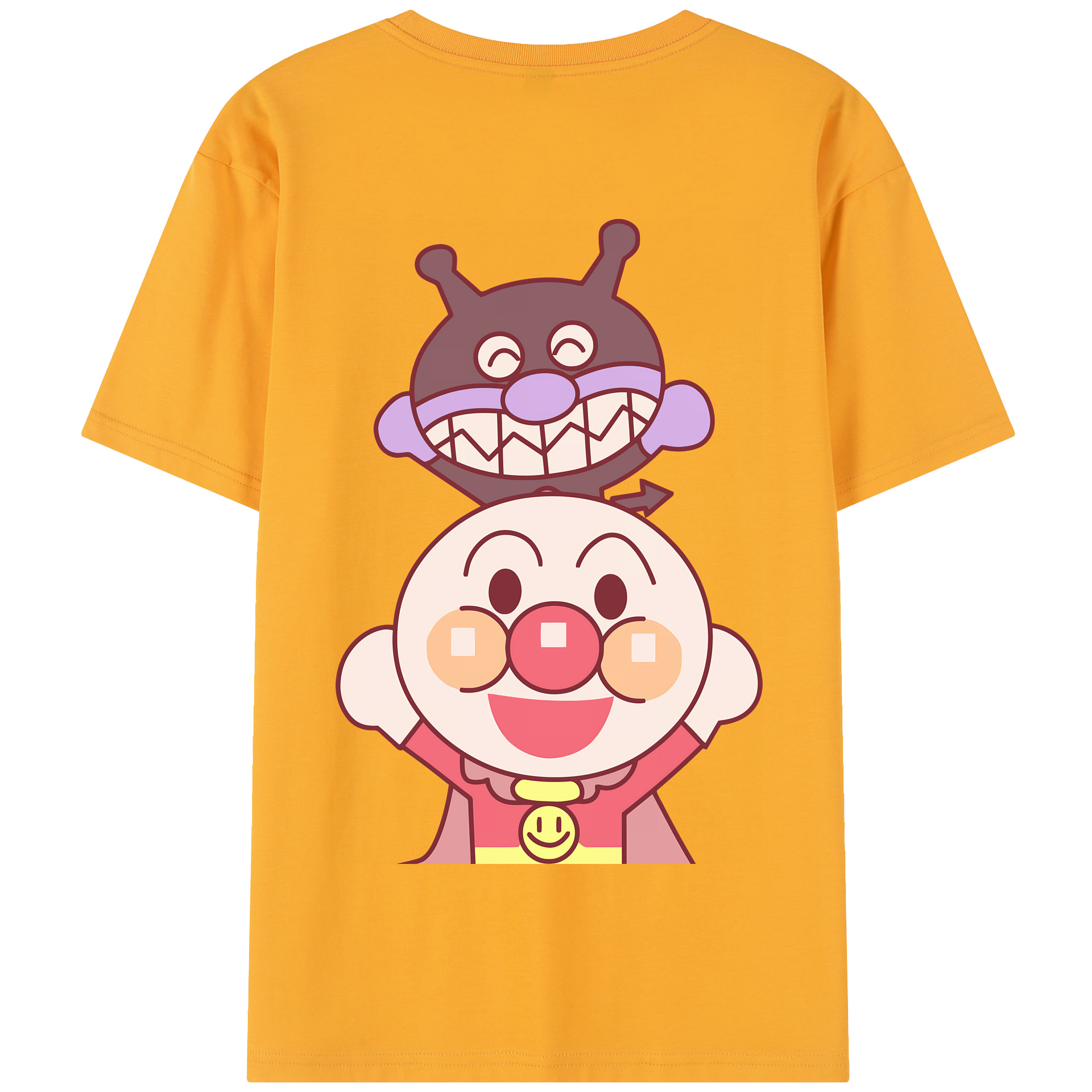 アンパンマン Anpanman 綿100％半袖Tシャツ（背面プリント）