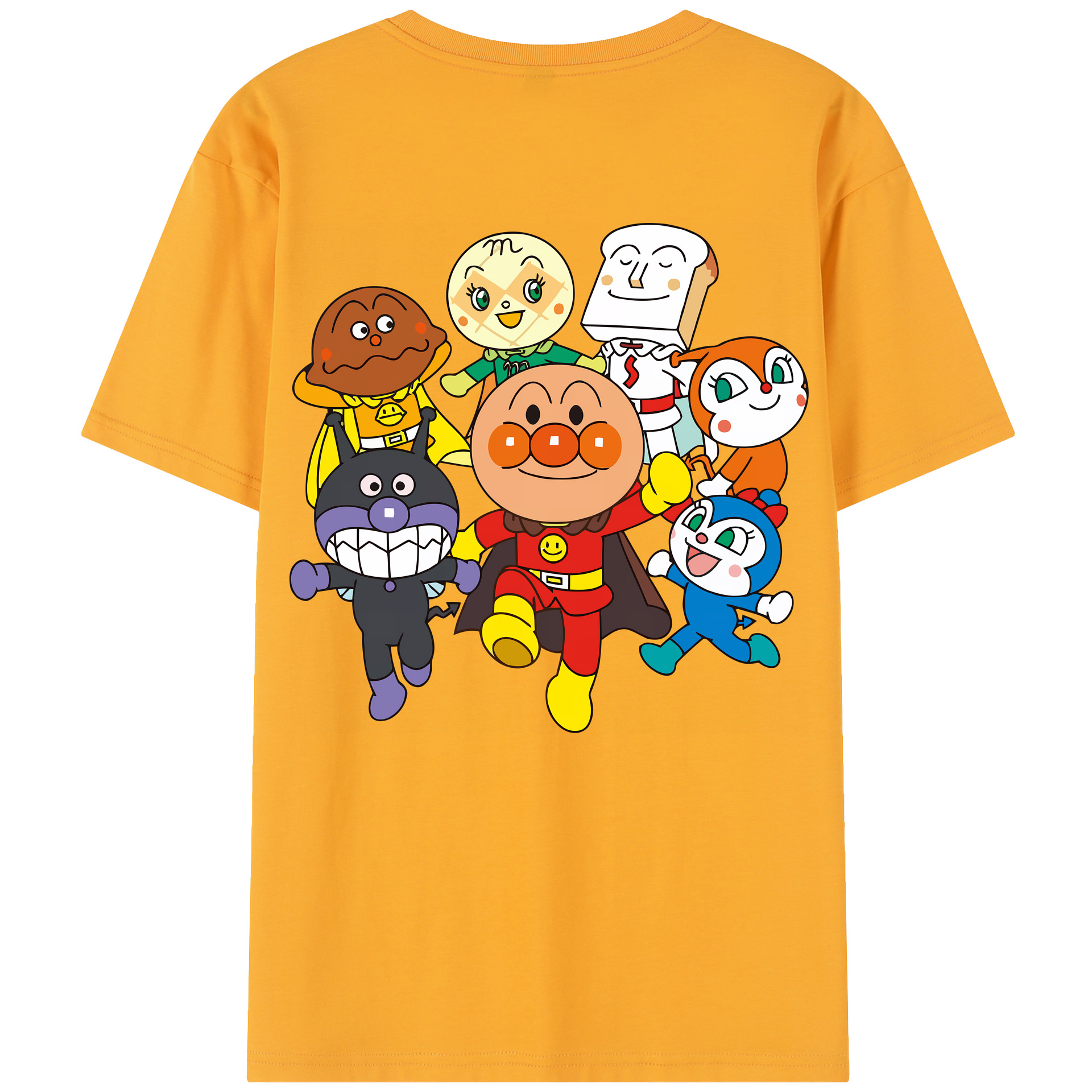 （画像用） アンパンマン Anpanman 綿100％半袖Tシャツ（背面プリント）