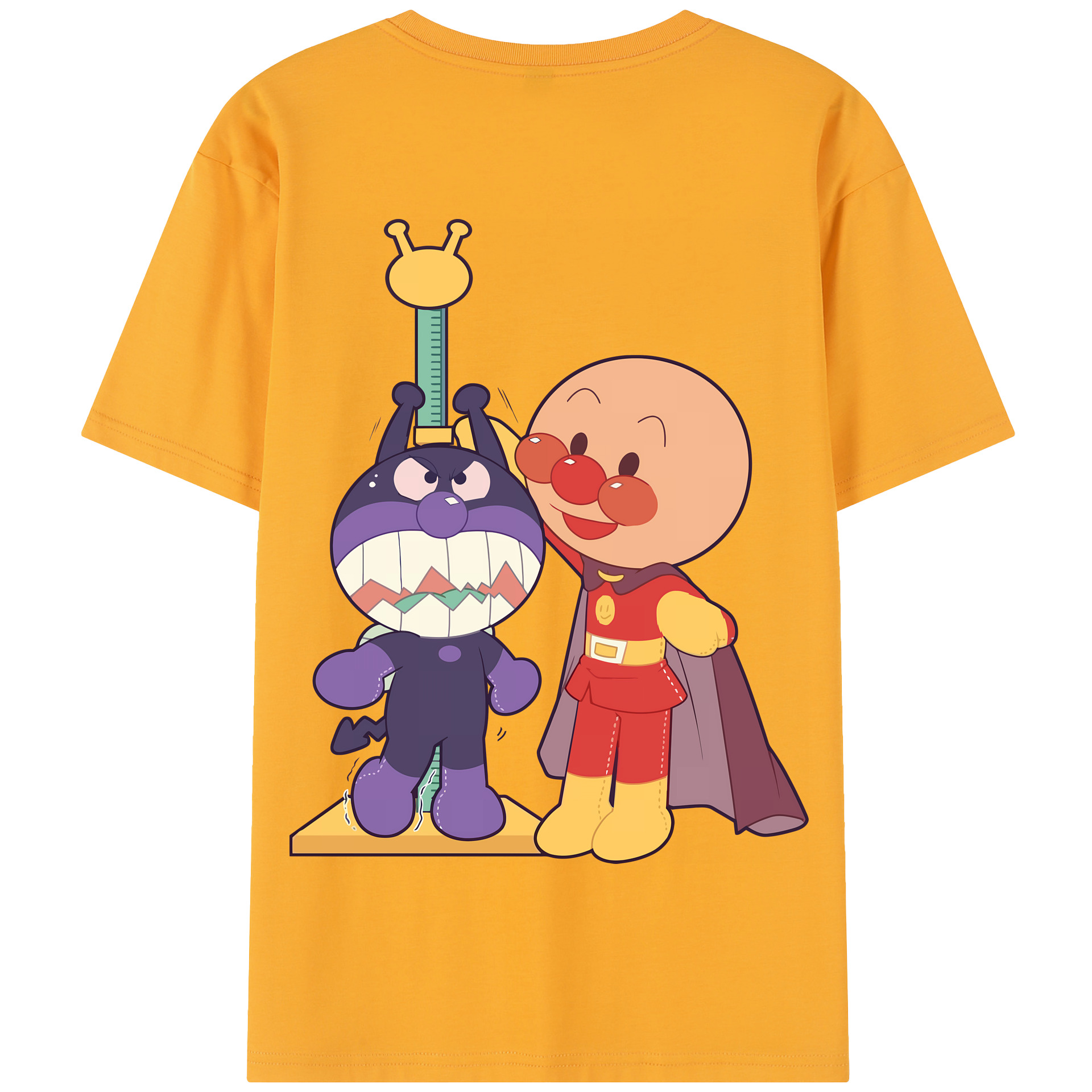 （画像用） アンパンマン Anpanman 綿100％半袖Tシャツ（背面プリント）