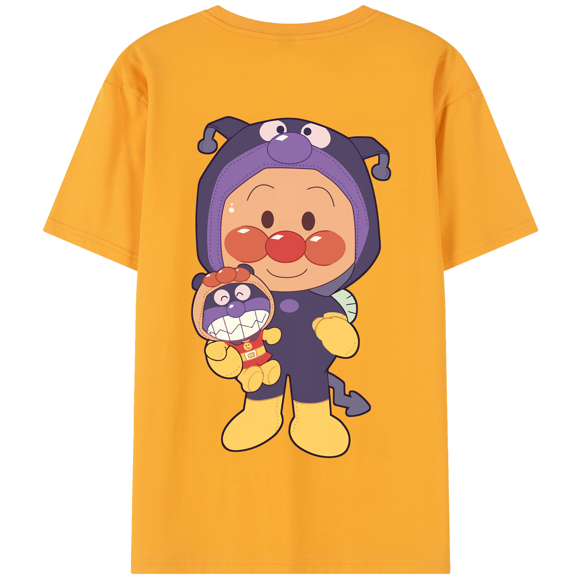 （画像用） アンパンマン Anpanman 綿100％半袖Tシャツ（背面プリント）