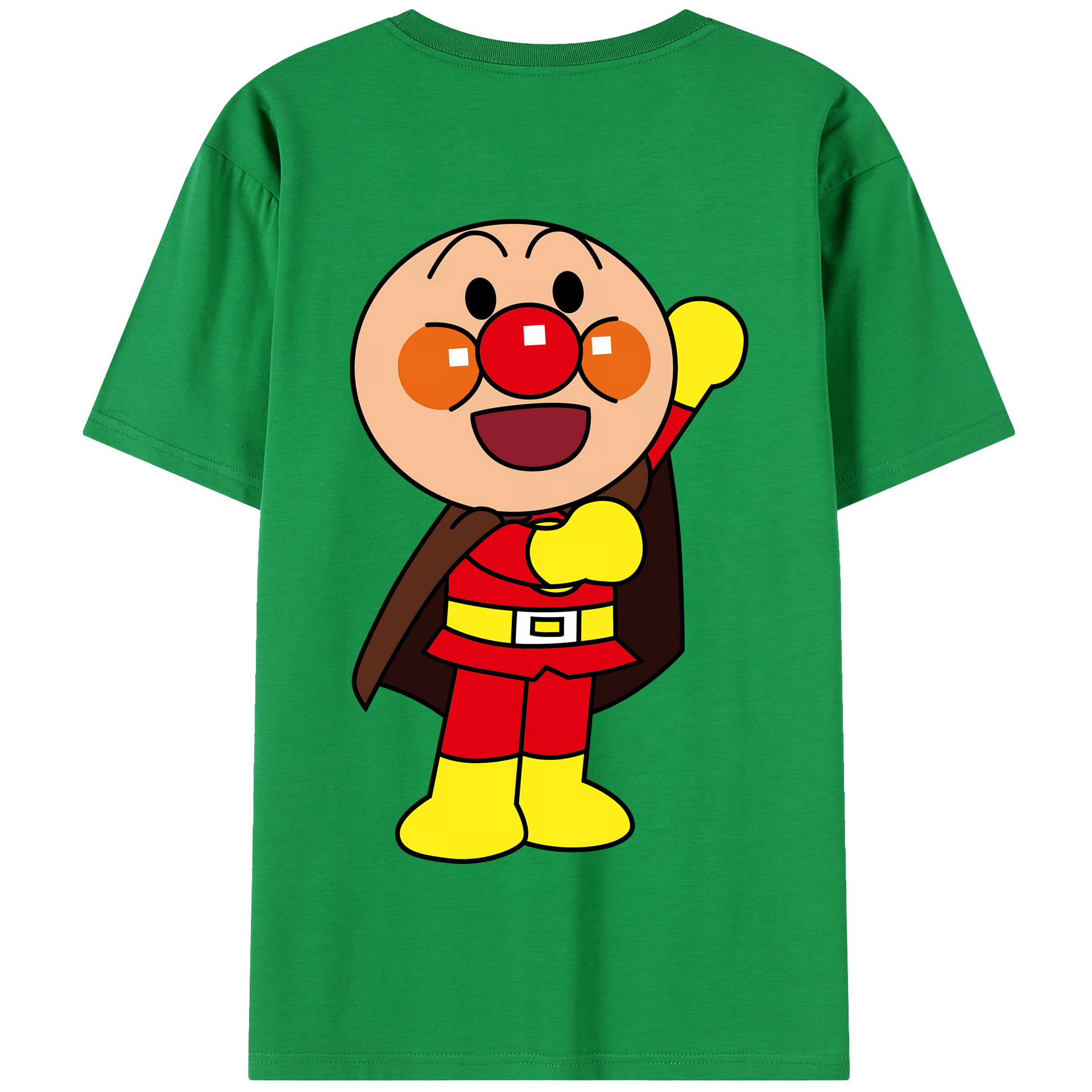 （画像用） アンパンマン Anpanman 綿100％半袖Tシャツ（背面プリント）