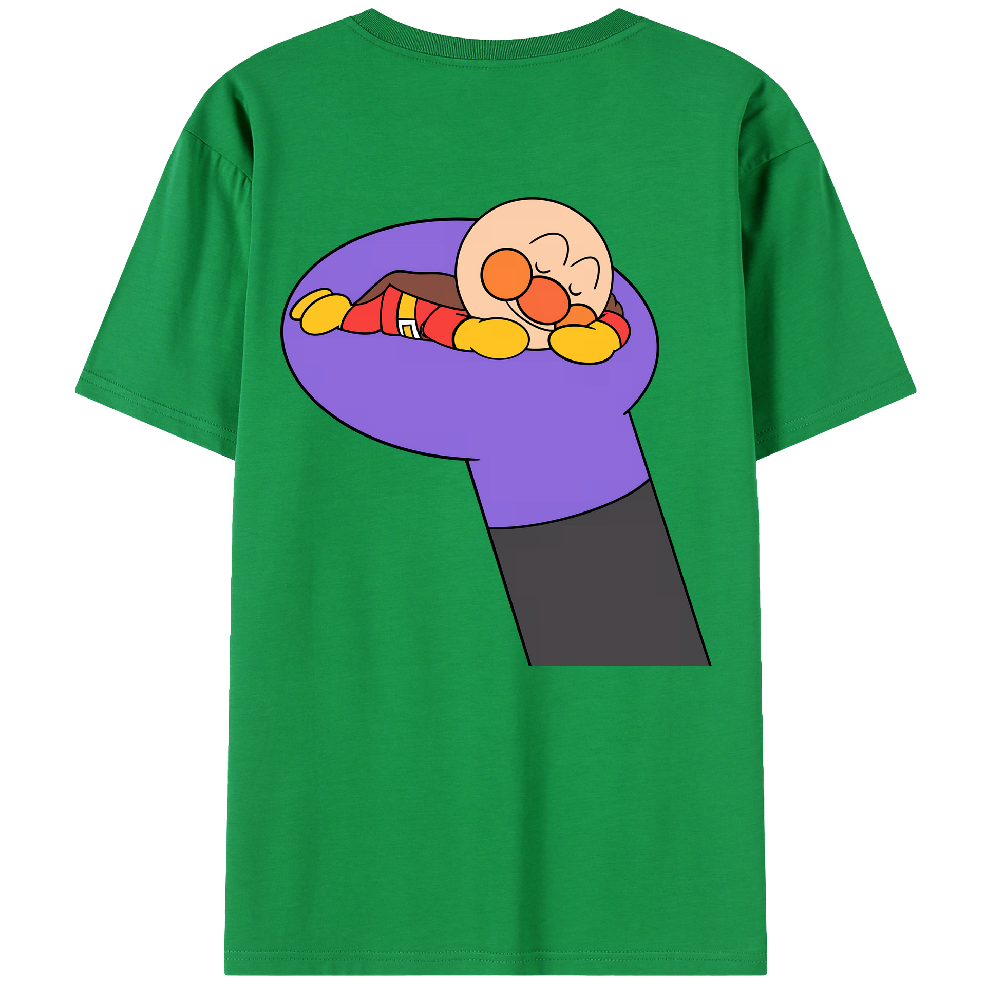 （画像用） アンパンマン Anpanman 綿100％半袖Tシャツ（背面プリント）