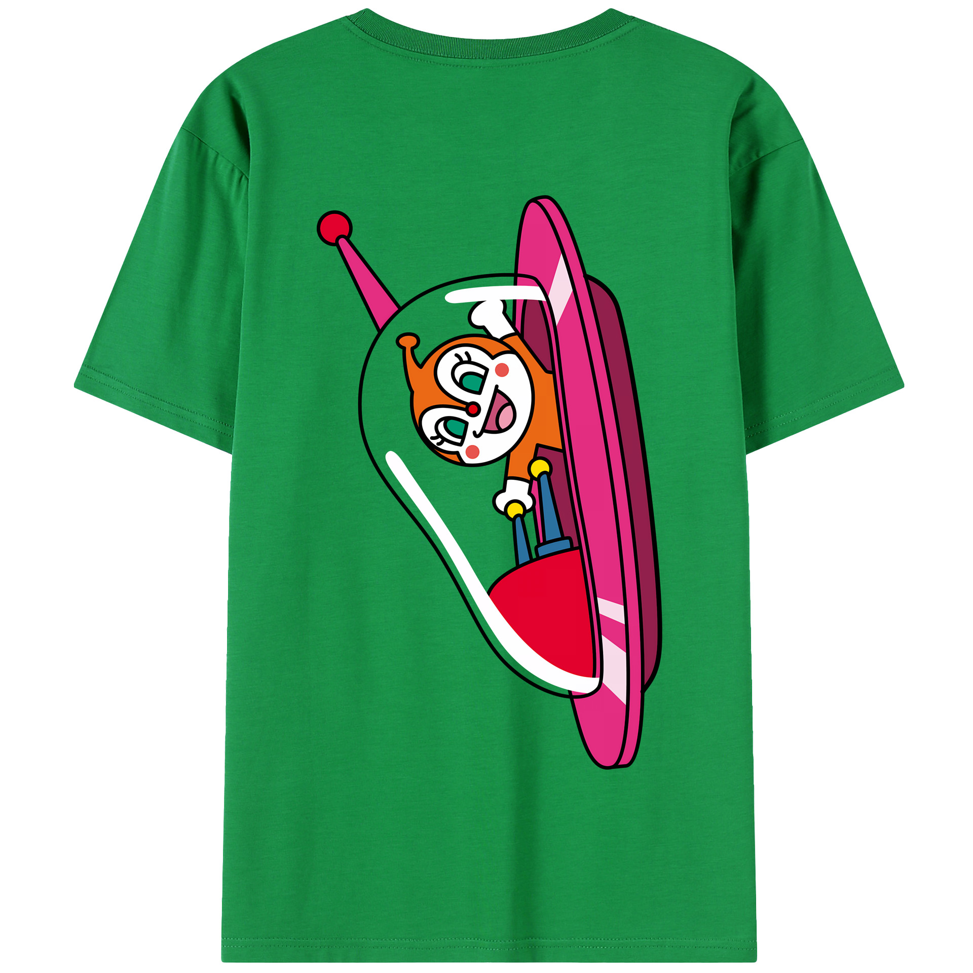 （画像用） アンパンマン Anpanman 綿100％半袖Tシャツ（背面プリント）