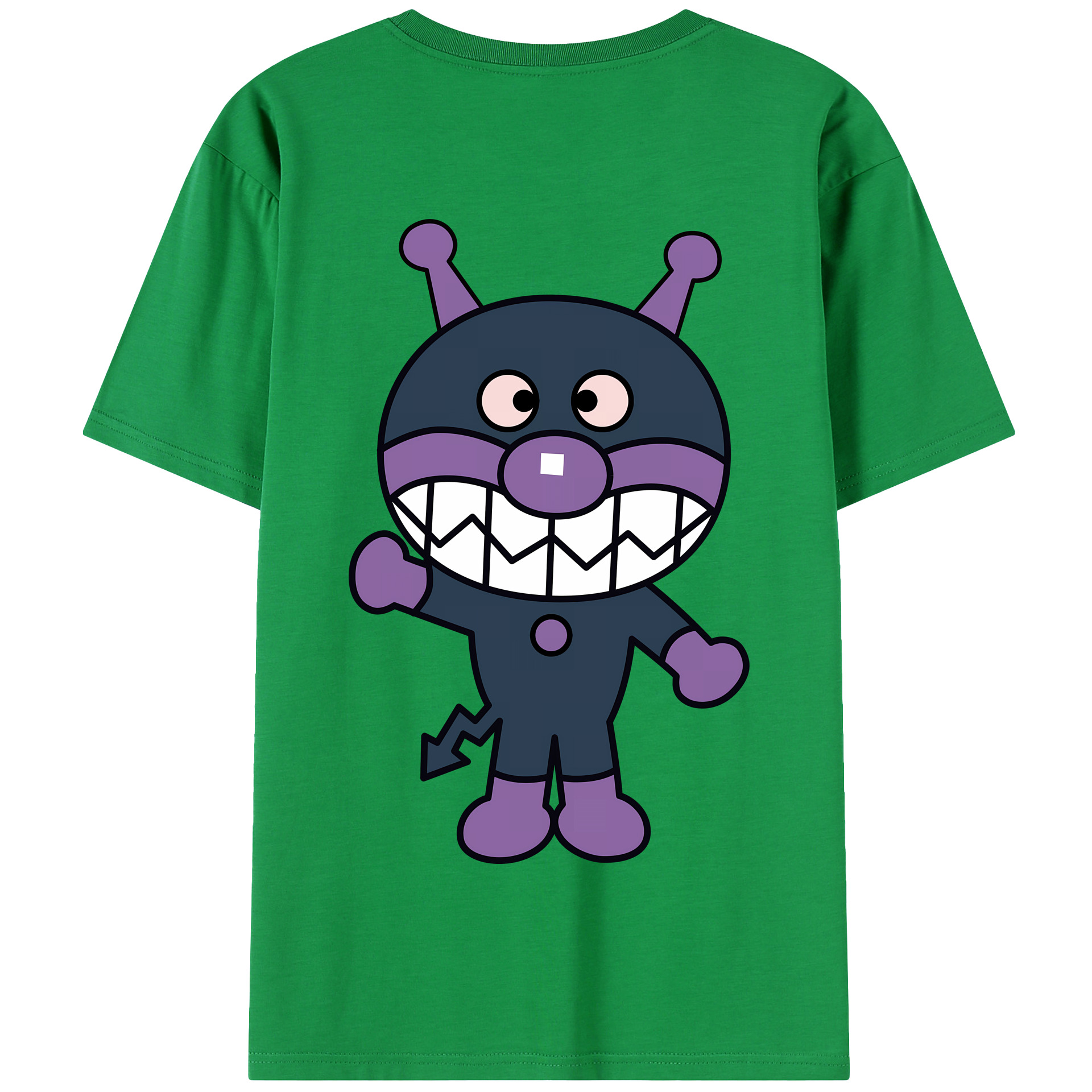 （画像用） アンパンマン Anpanman 綿100％半袖Tシャツ（背面プリント）