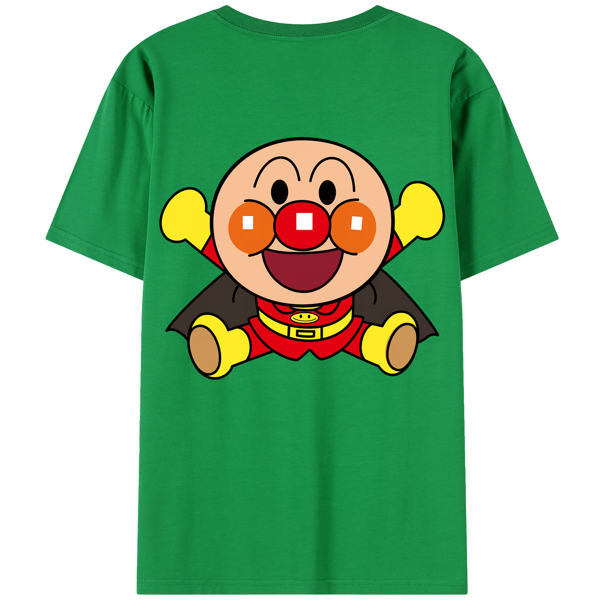 （画像用） アンパンマン Anpanman 綿100％半袖Tシャツ（背面プリント）