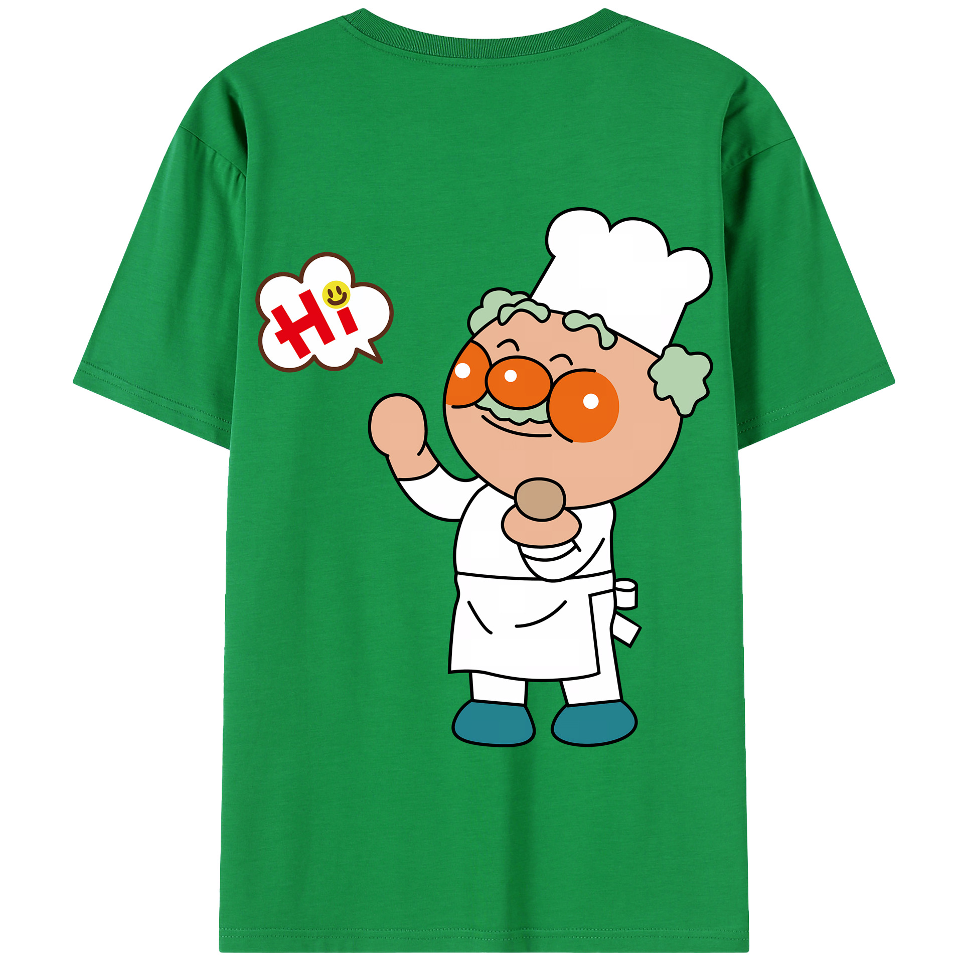 （画像用） アンパンマン Anpanman 綿100％半袖Tシャツ（背面プリント）