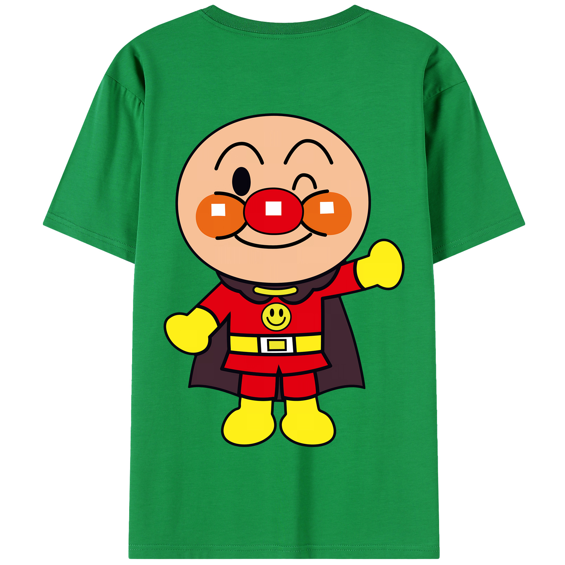 （画像用） アンパンマン Anpanman 綿100％半袖Tシャツ（背面プリント）