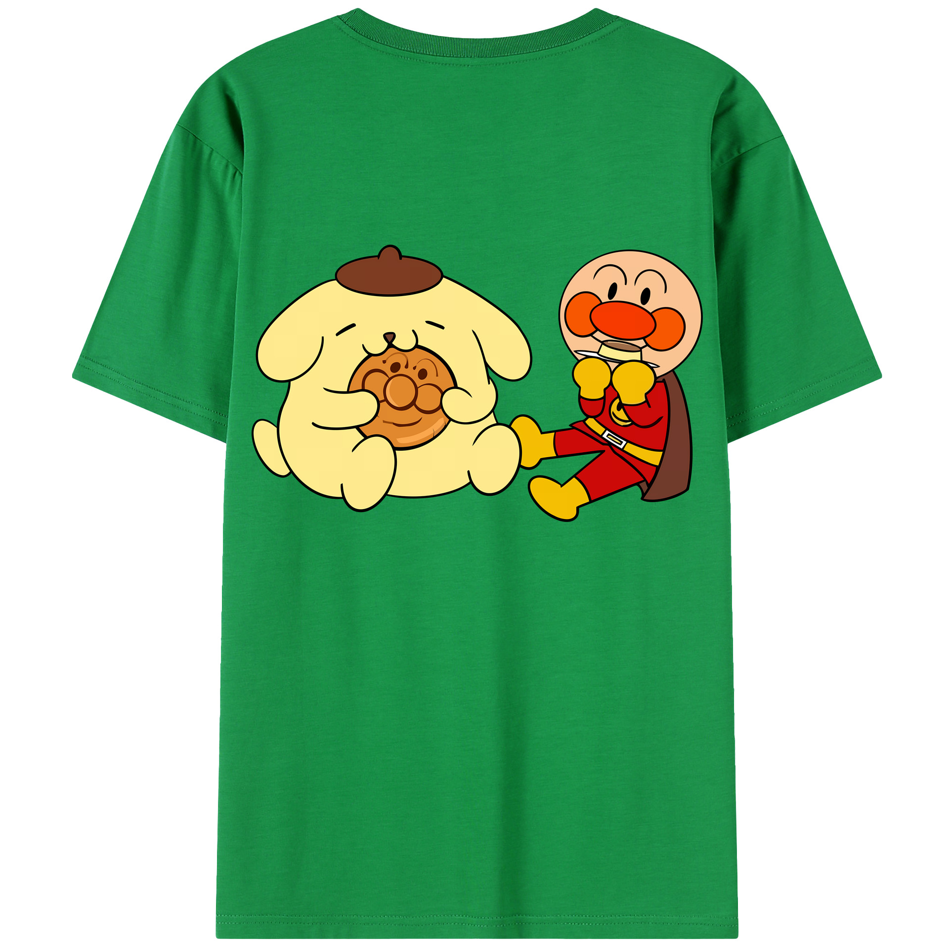 （画像用） アンパンマン Anpanman 綿100％半袖Tシャツ（背面プリント）