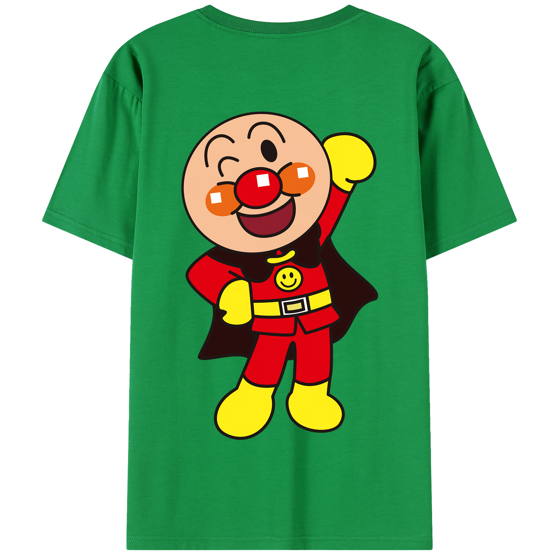 （画像用） アンパンマン Anpanman 綿100％半袖Tシャツ（背面プリント）