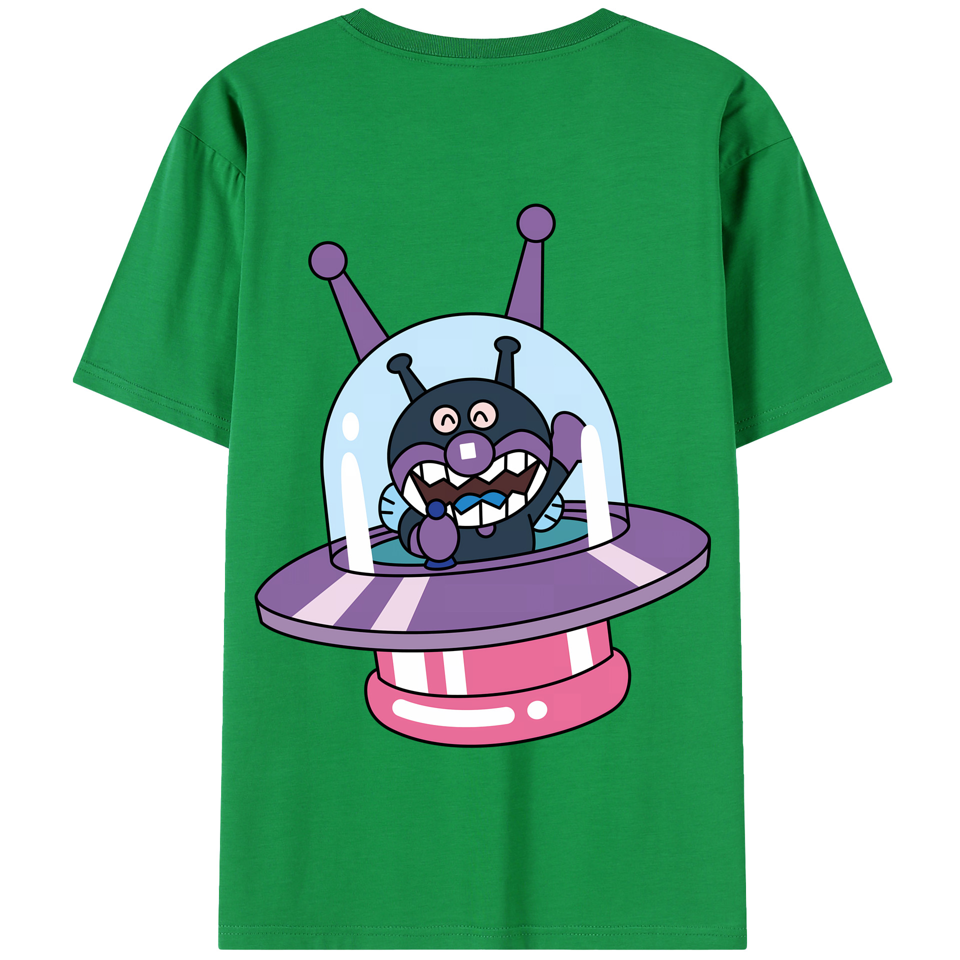 （画像用） アンパンマン Anpanman 綿100％半袖Tシャツ（背面プリント）