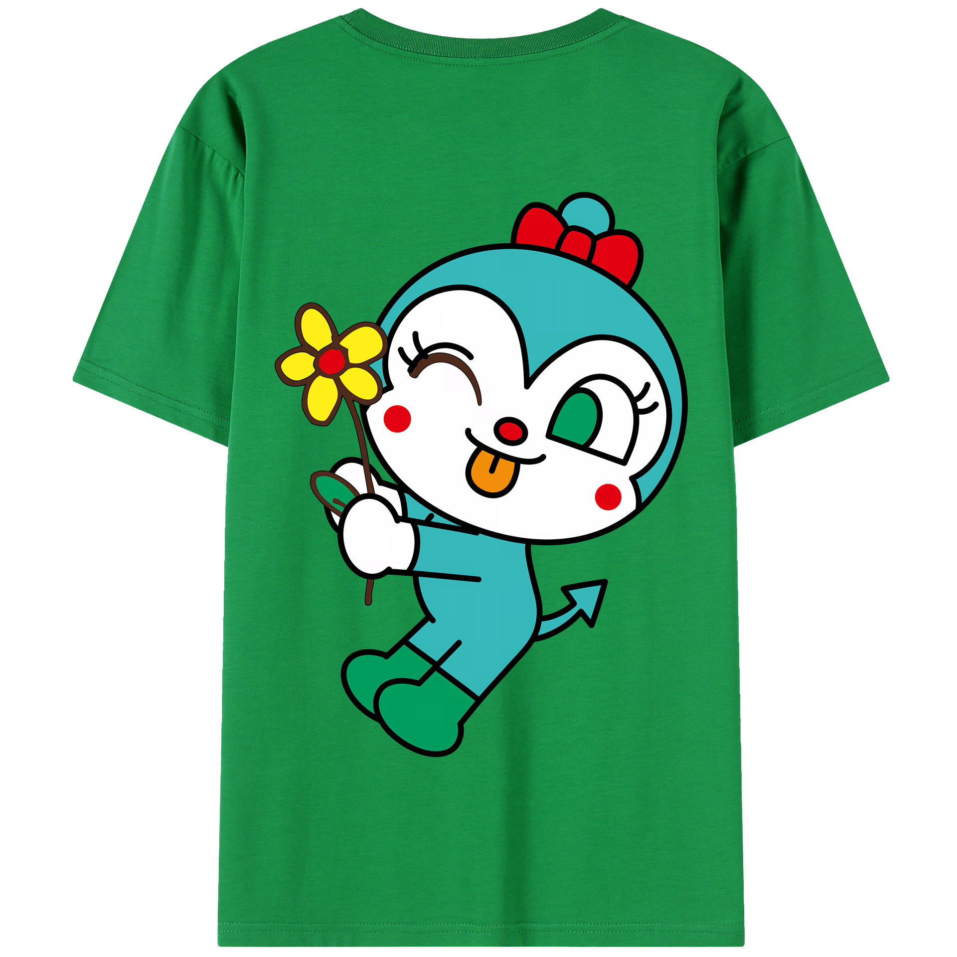 （画像用） アンパンマン Anpanman 綿100％半袖Tシャツ（背面プリント）