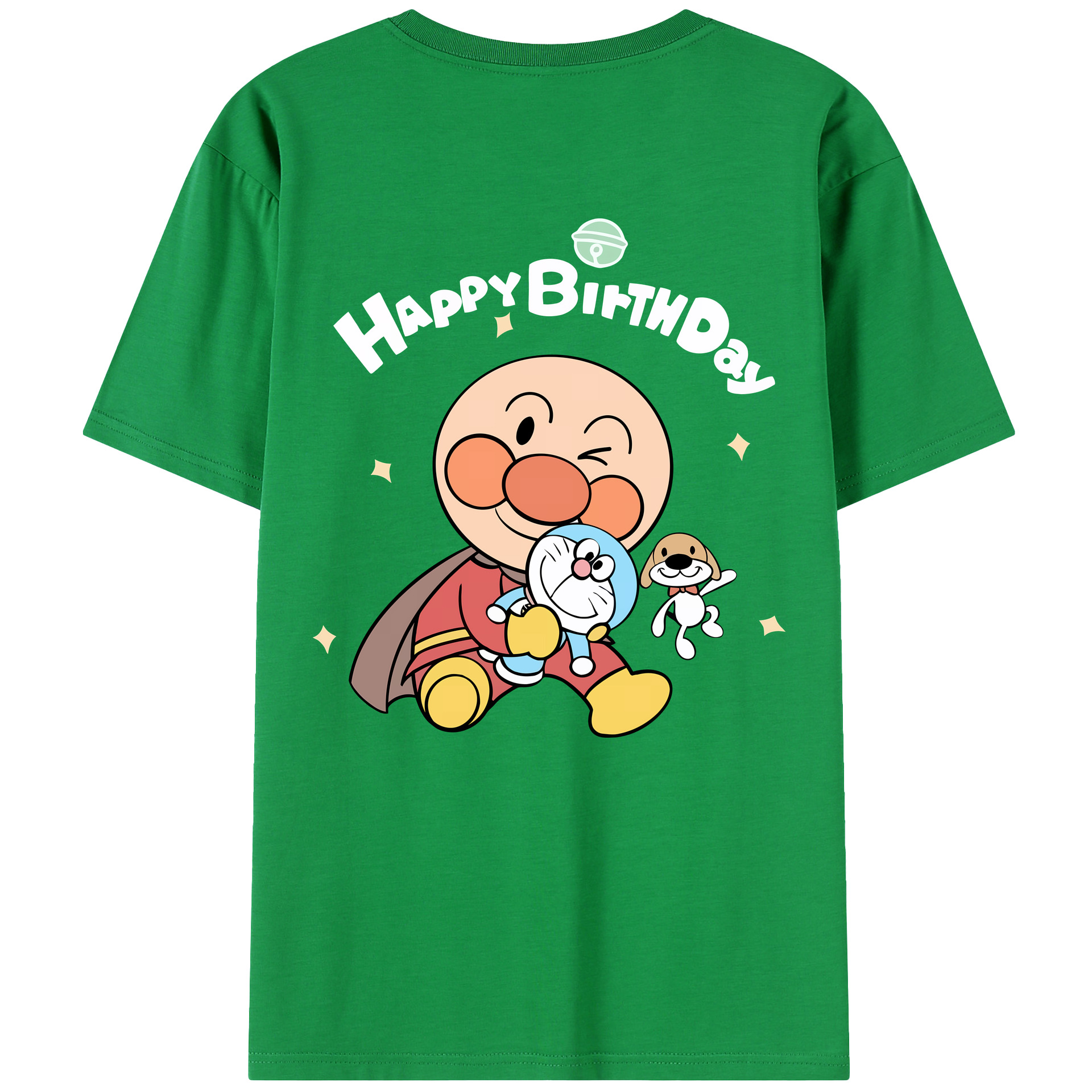 （画像用） アンパンマン Anpanman 綿100％半袖Tシャツ（背面プリント）