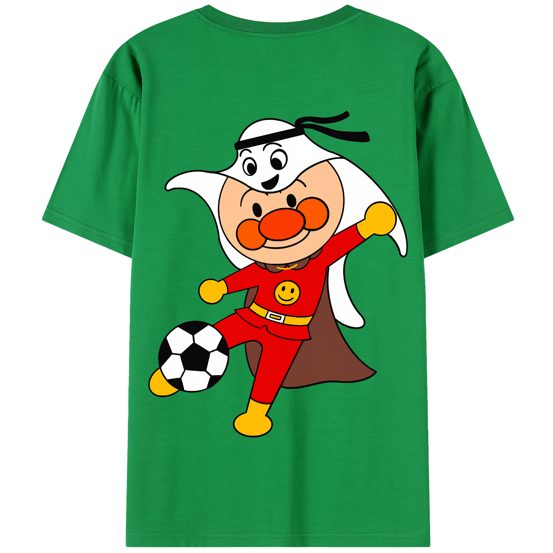 （画像用） アンパンマン Anpanman 綿100％半袖Tシャツ（背面プリント）
