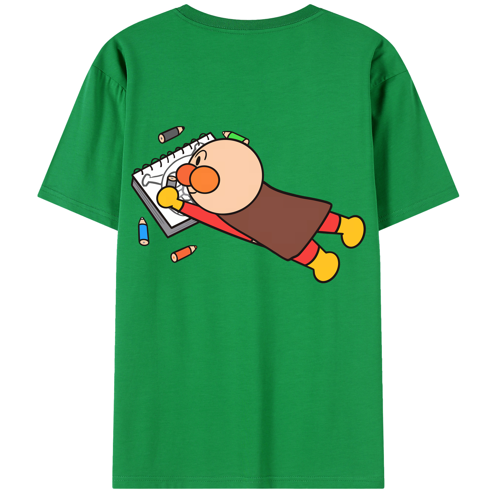 （画像用） アンパンマン Anpanman 綿100％半袖Tシャツ（背面プリント）