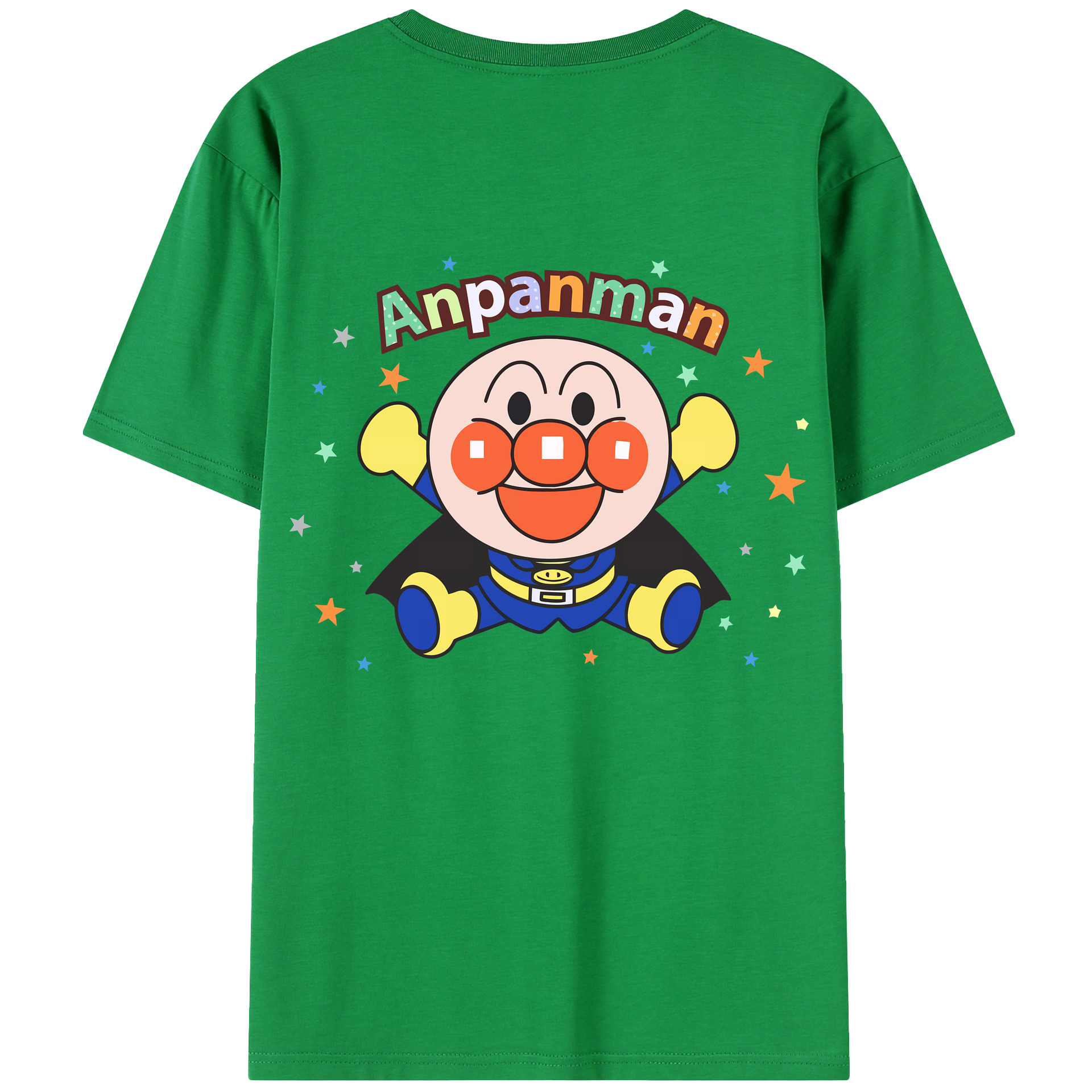 （画像用） アンパンマン Anpanman 綿100％半袖Tシャツ（背面プリント）