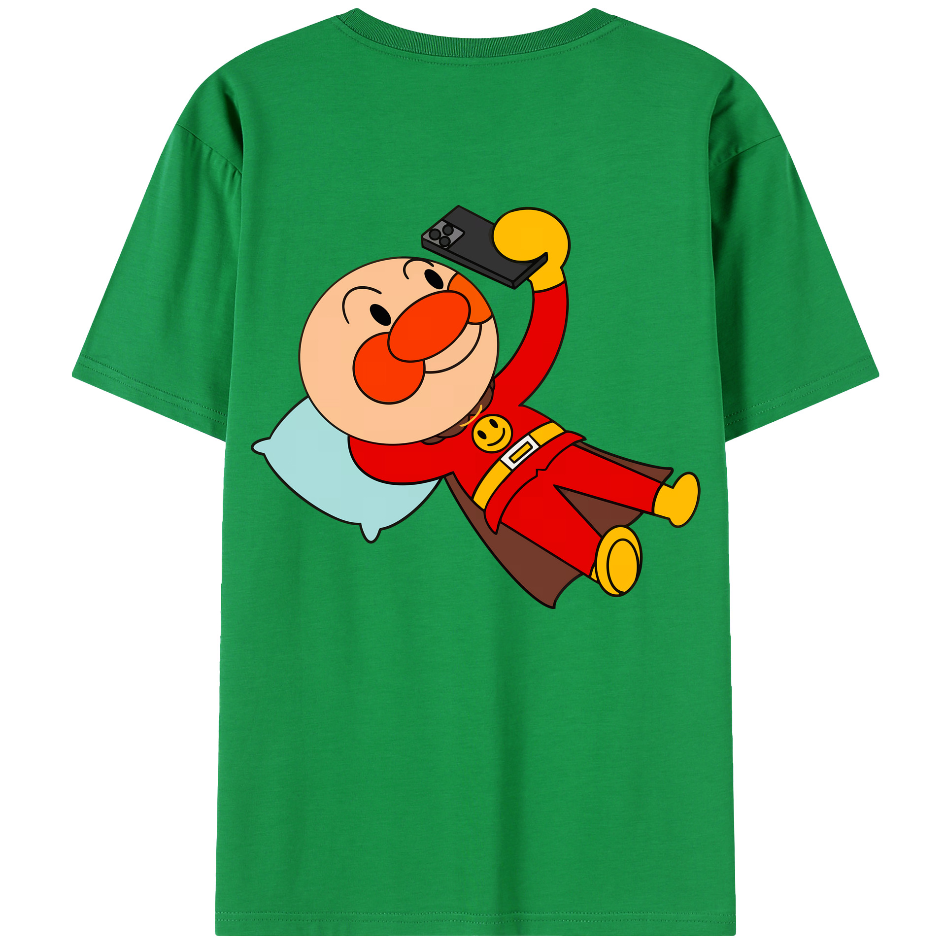 （画像用） アンパンマン Anpanman 綿100％半袖Tシャツ（背面プリント）
