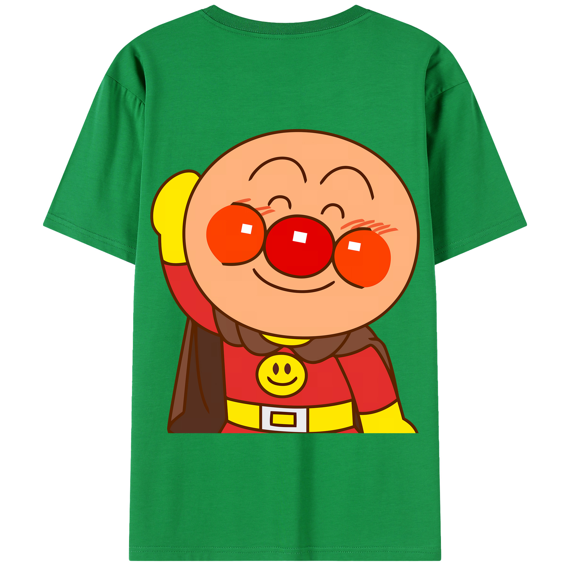 （画像用） アンパンマン Anpanman 綿100％半袖Tシャツ（背面プリント）
